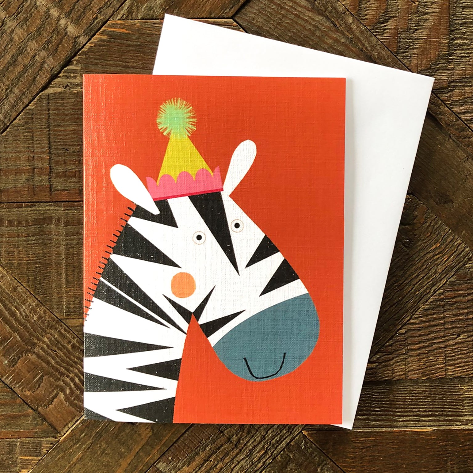 KAB20 mini zebra greetings card