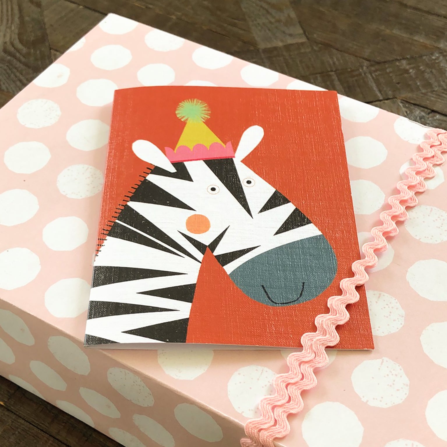 KAB20 mini zebra greetings card