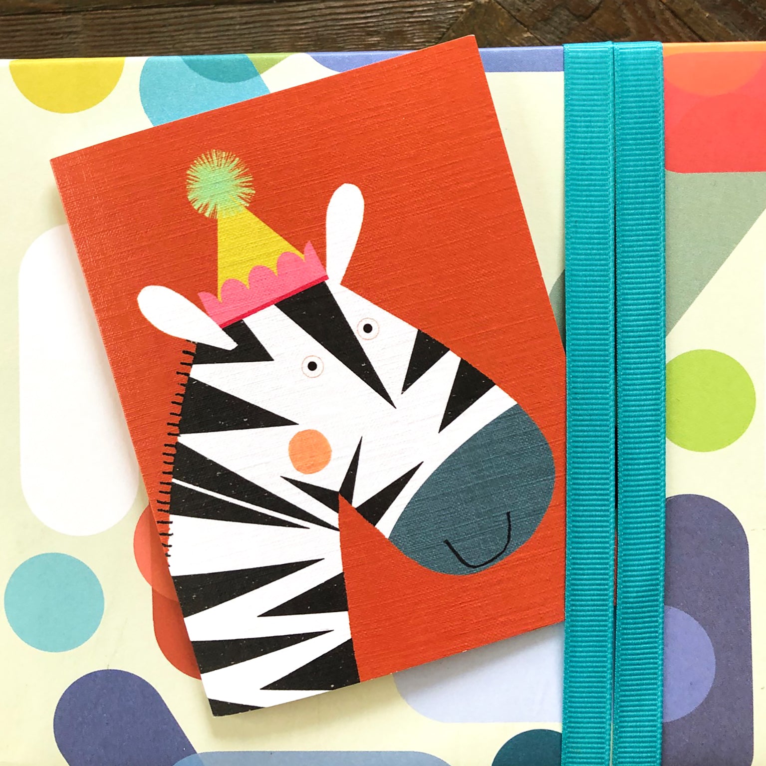 KAB20 mini zebra greetings card