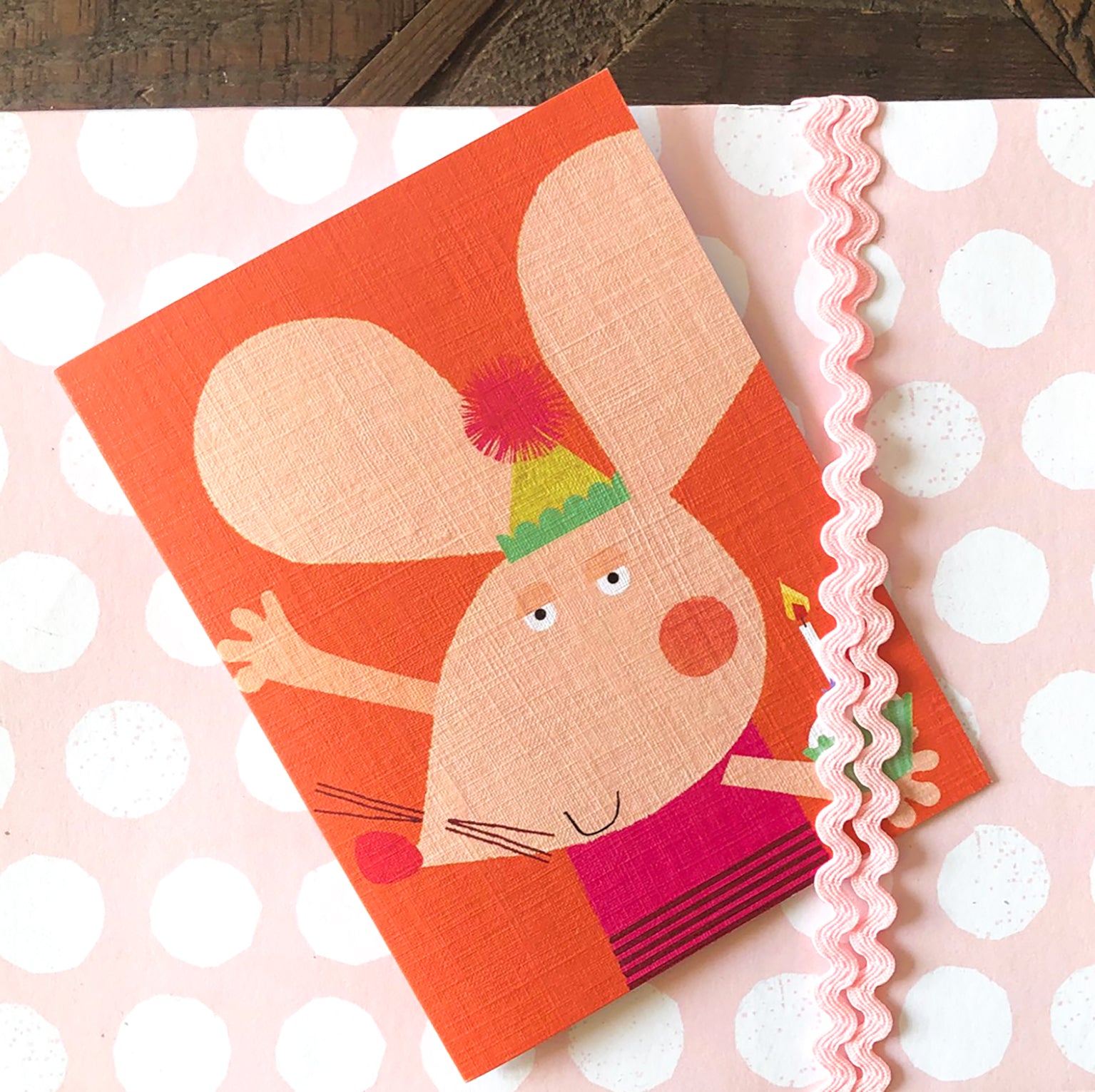 KAB21 mini mouse greetings card