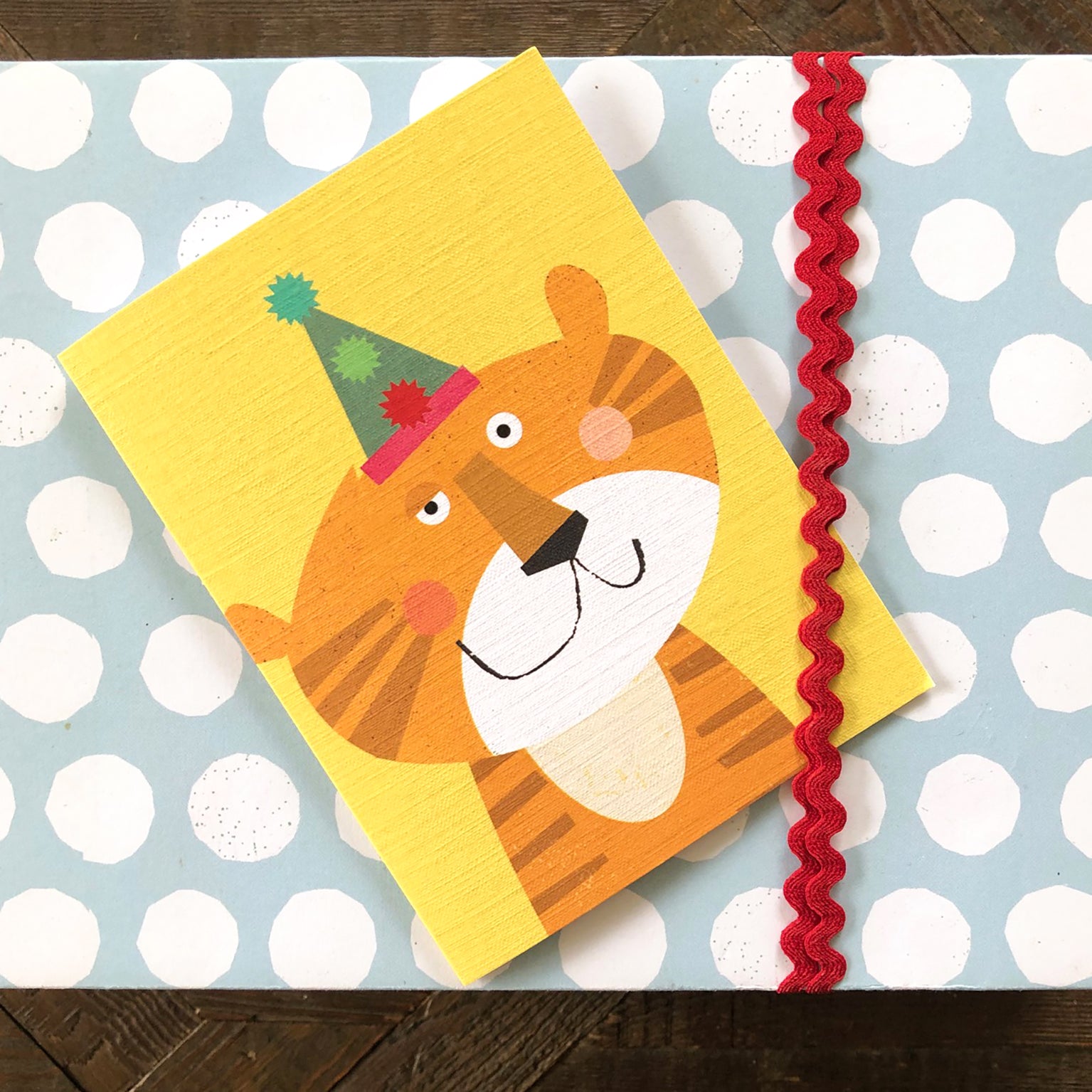 KAB22 mini tiger greetings card
