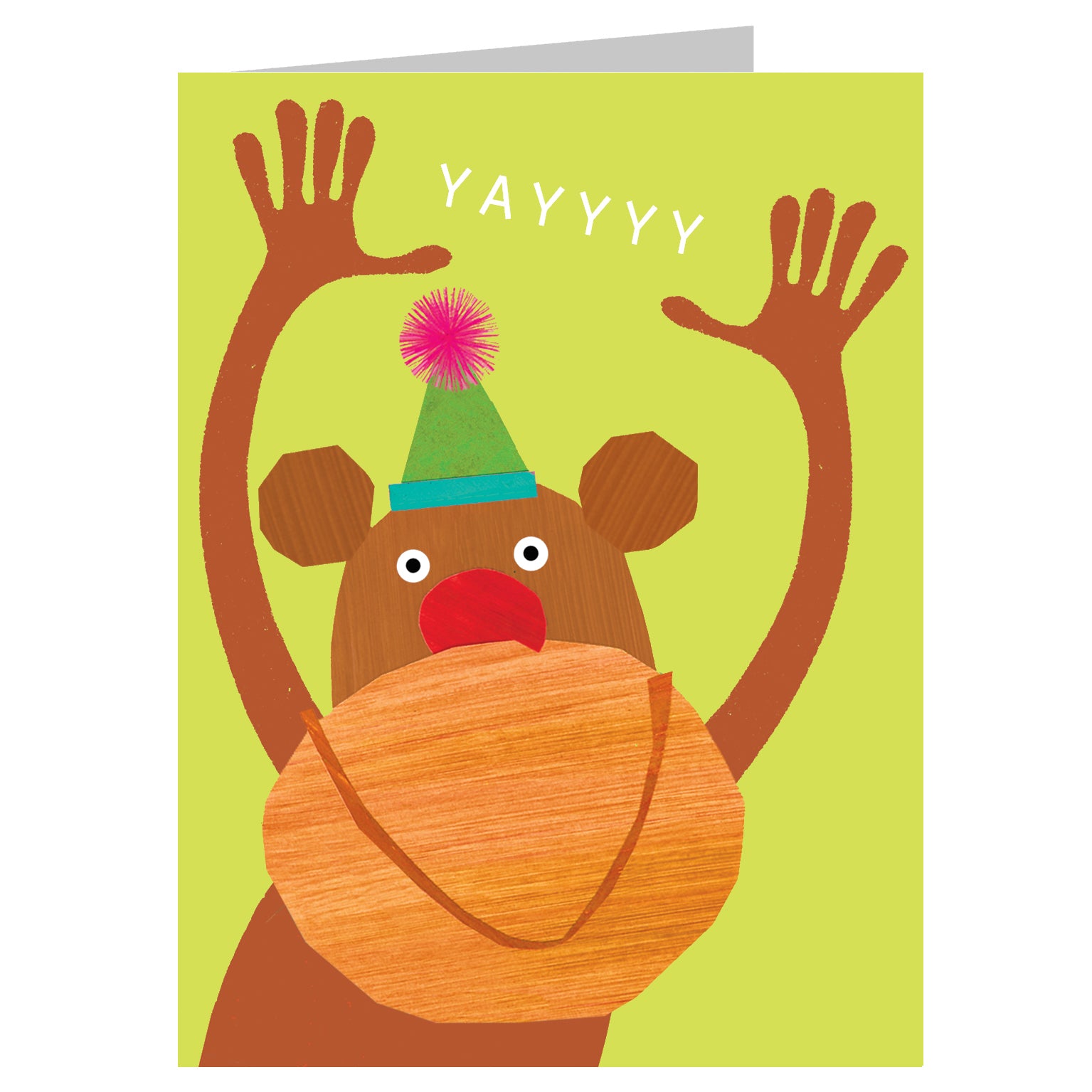 KAB23 mini monkey greetings card