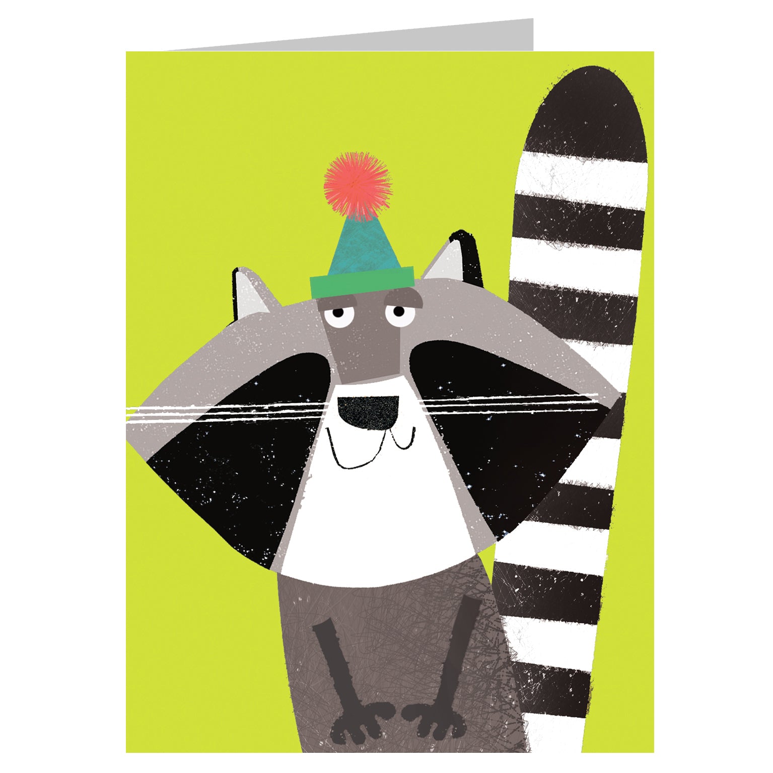 KAB24 mini raccoon greetings card