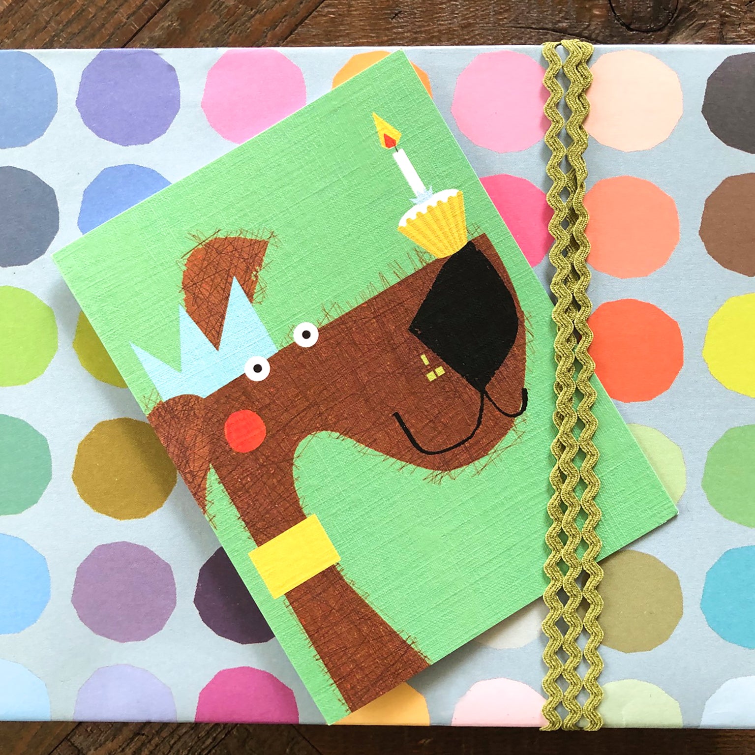 KAB25 mini dog greetings card