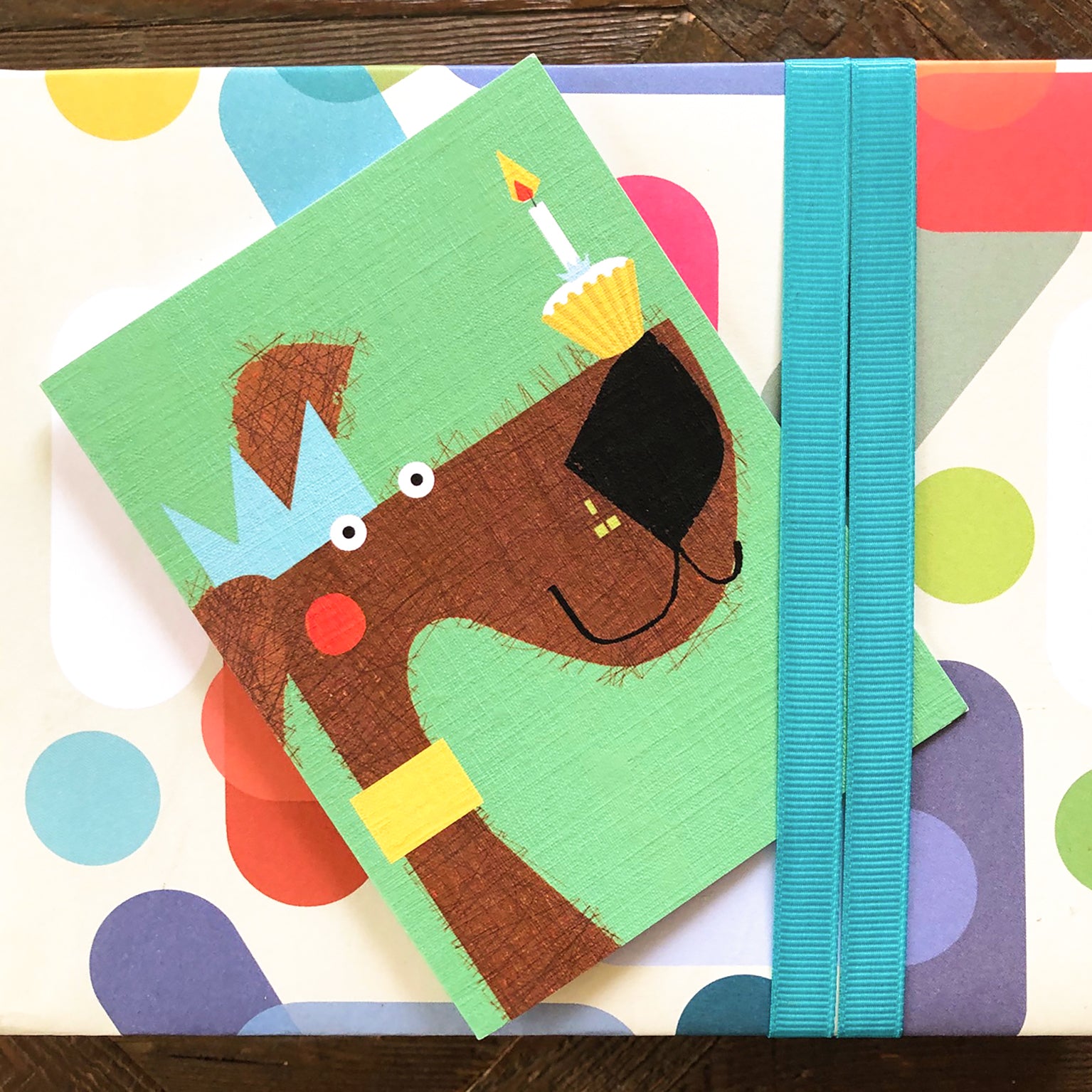 KAB25 mini dog greetings card