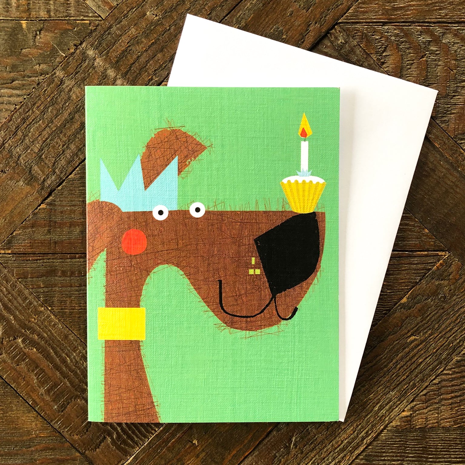 KAB25 mini dog greetings card