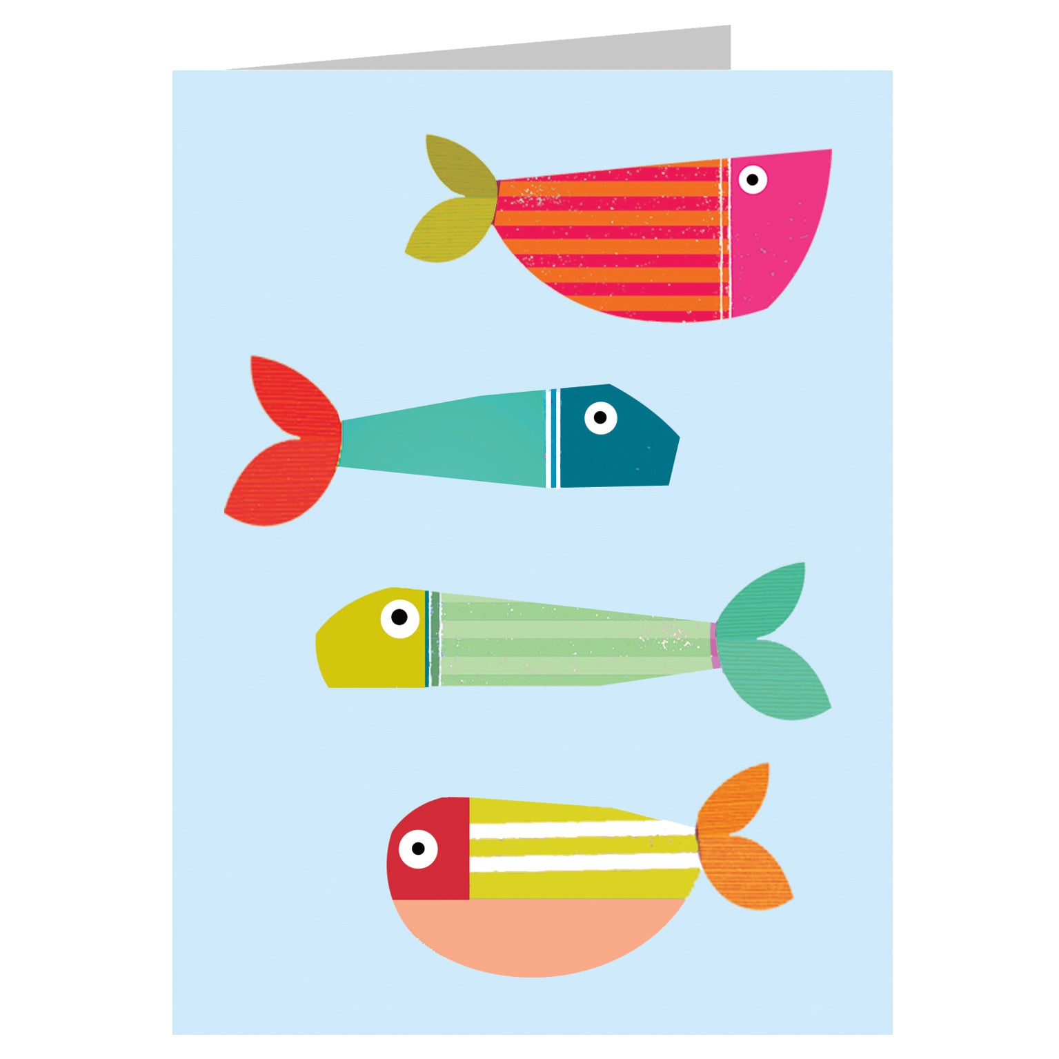 KAB26 mini fish greetings card