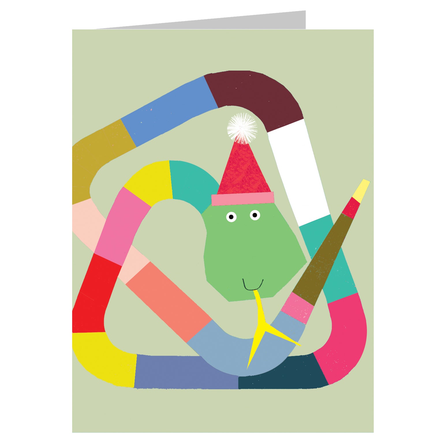KAB27 mini snake greetings card