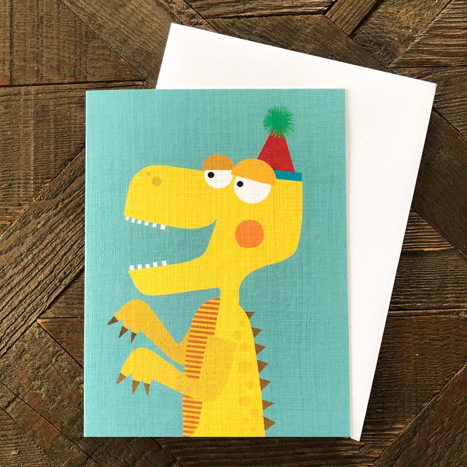KAB28 mini dinosaur greetings card
