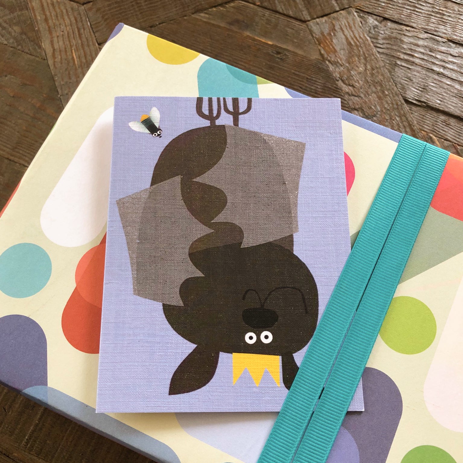 KAB29 mini bat greetings card