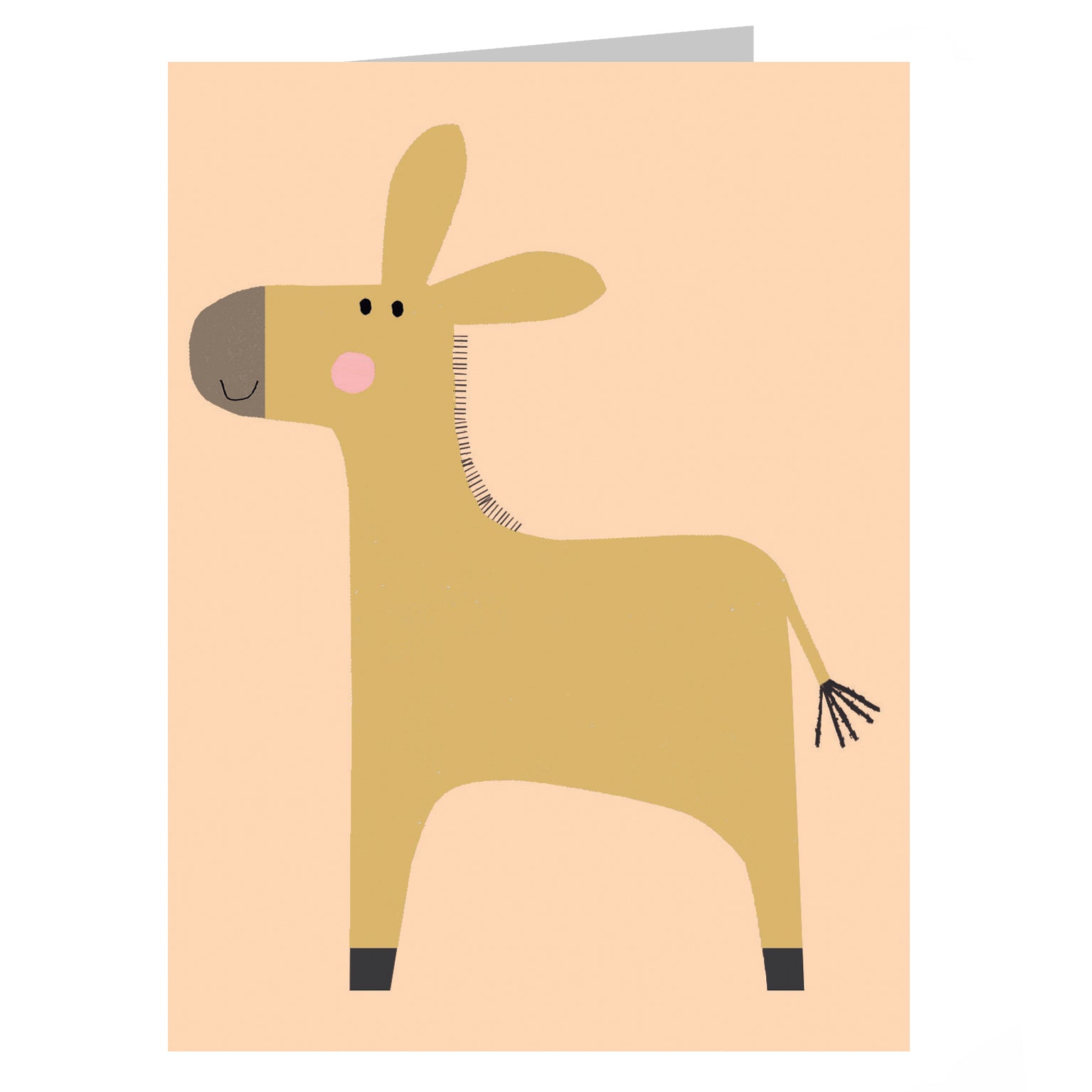 KAB32 mini donkey greetings card