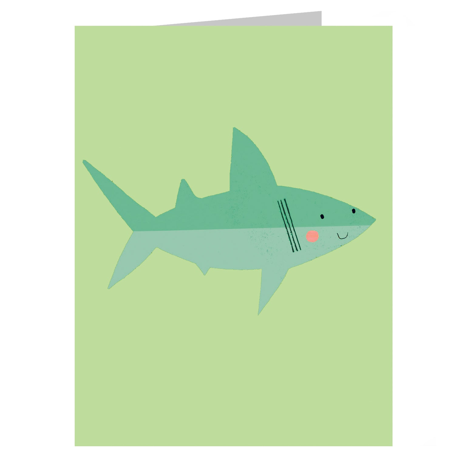 KAB38 mini shark greetings card
