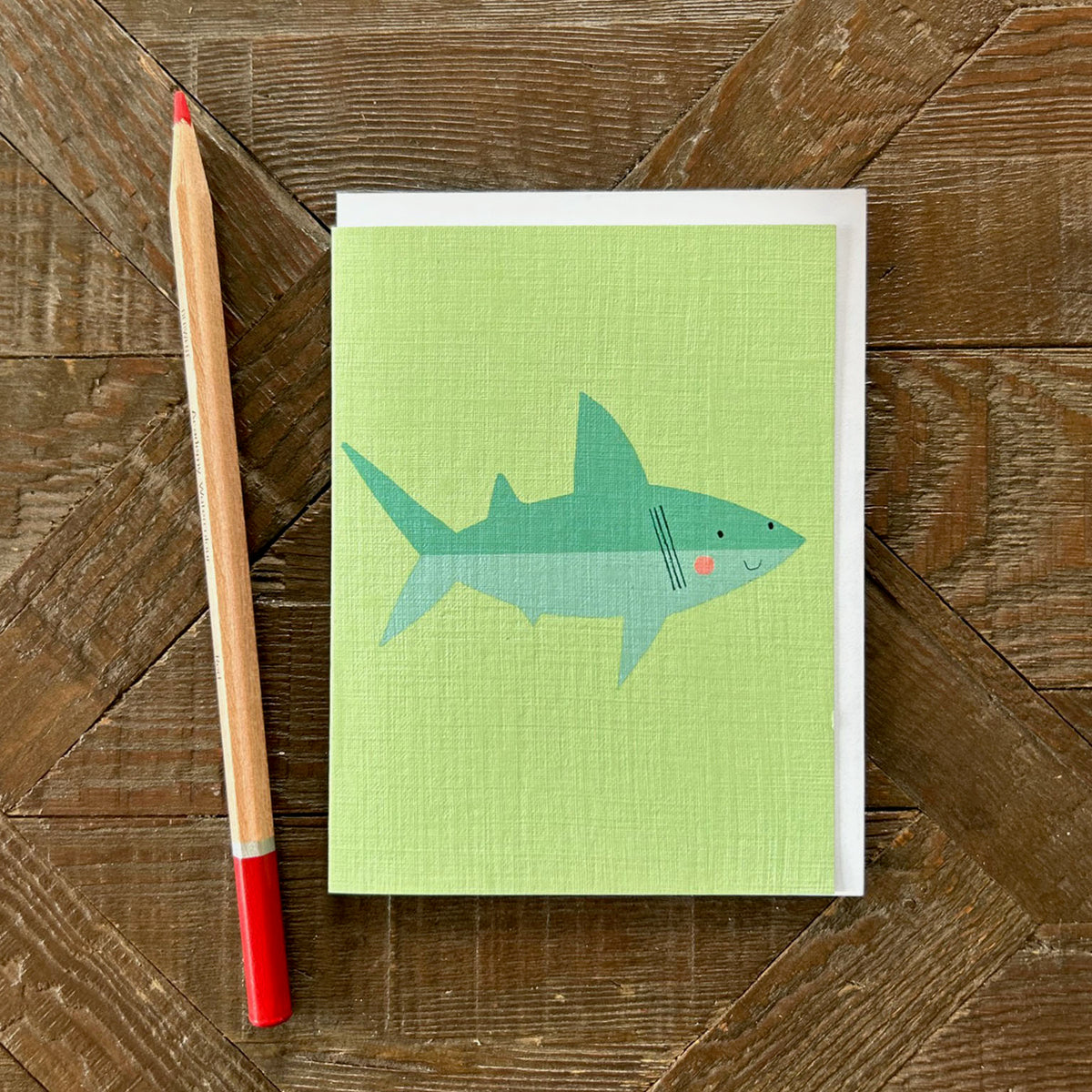 KAB38 mini shark greetings card