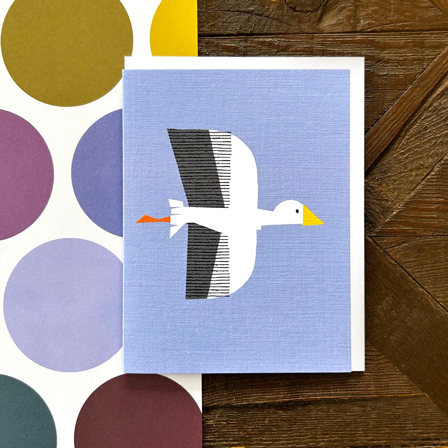 KAB44 mini gull greetings card