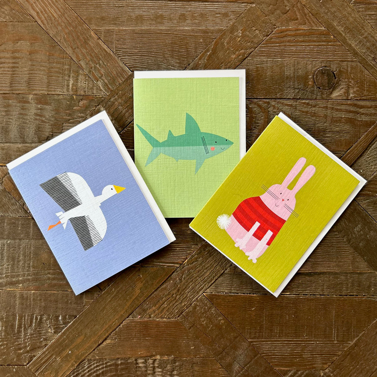 KAB44 mini gull greetings card