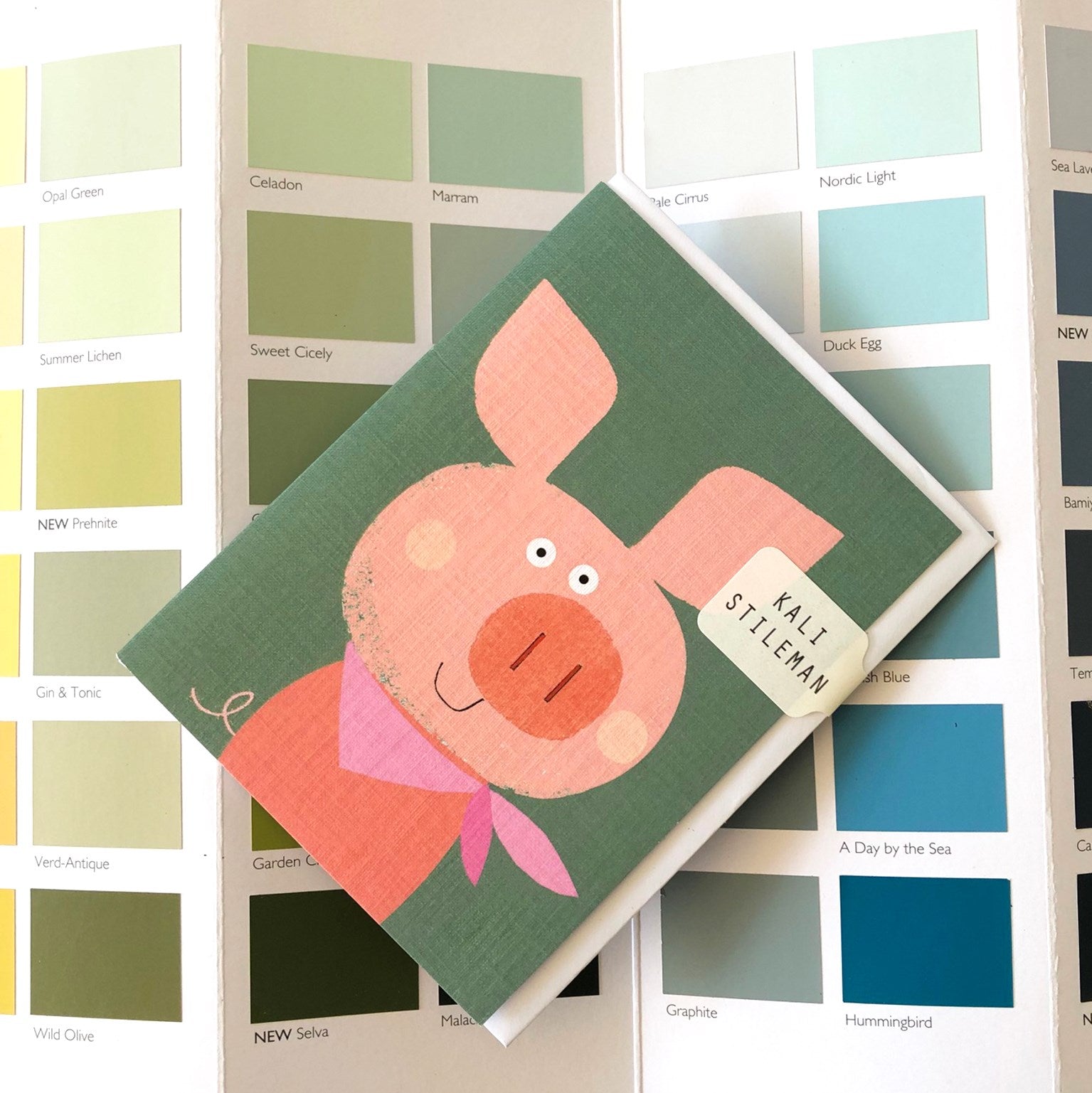 KAB09 mini piglet greetings card