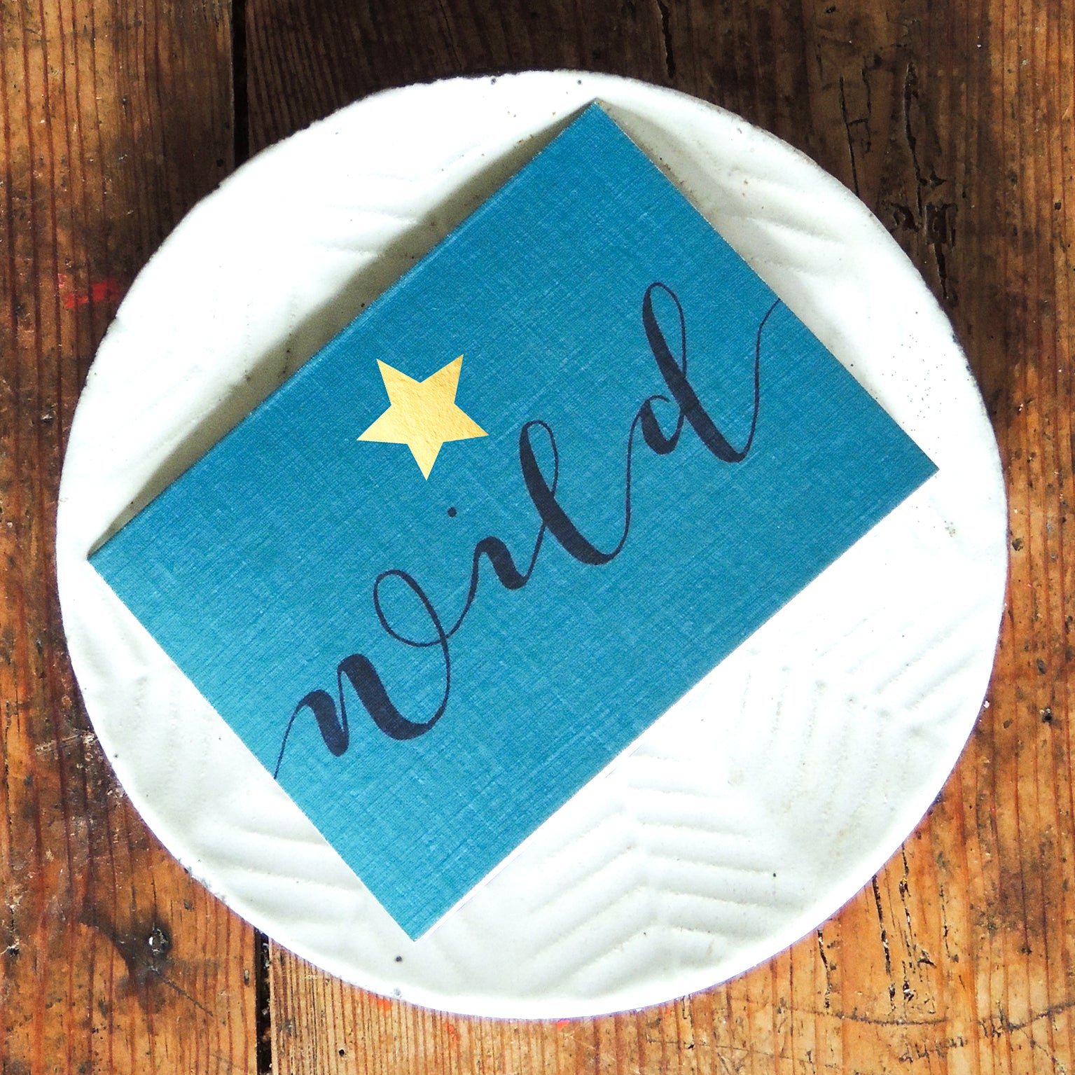 KBW03 mini gold foiled wild card