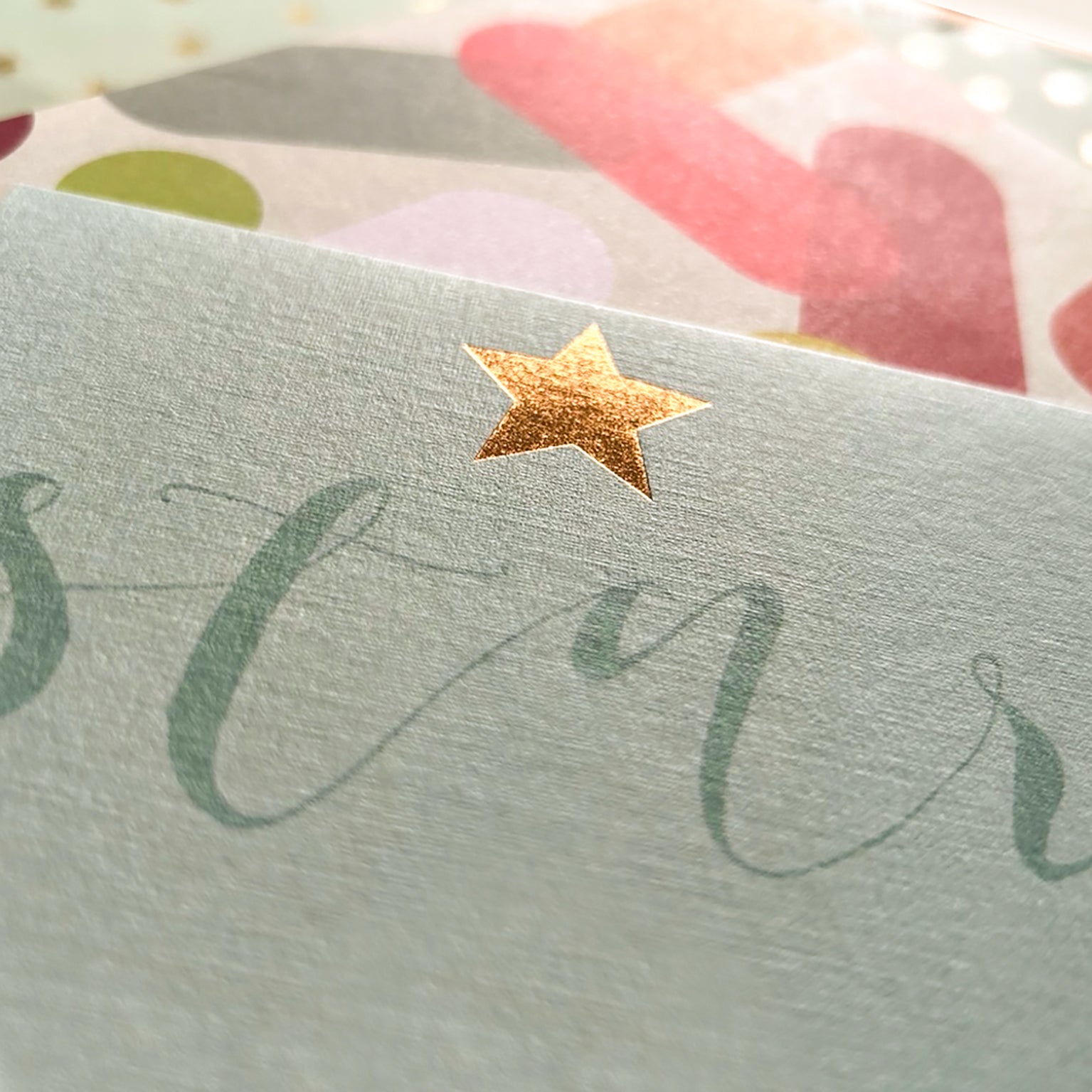 KBW06 mini gold foiled star card