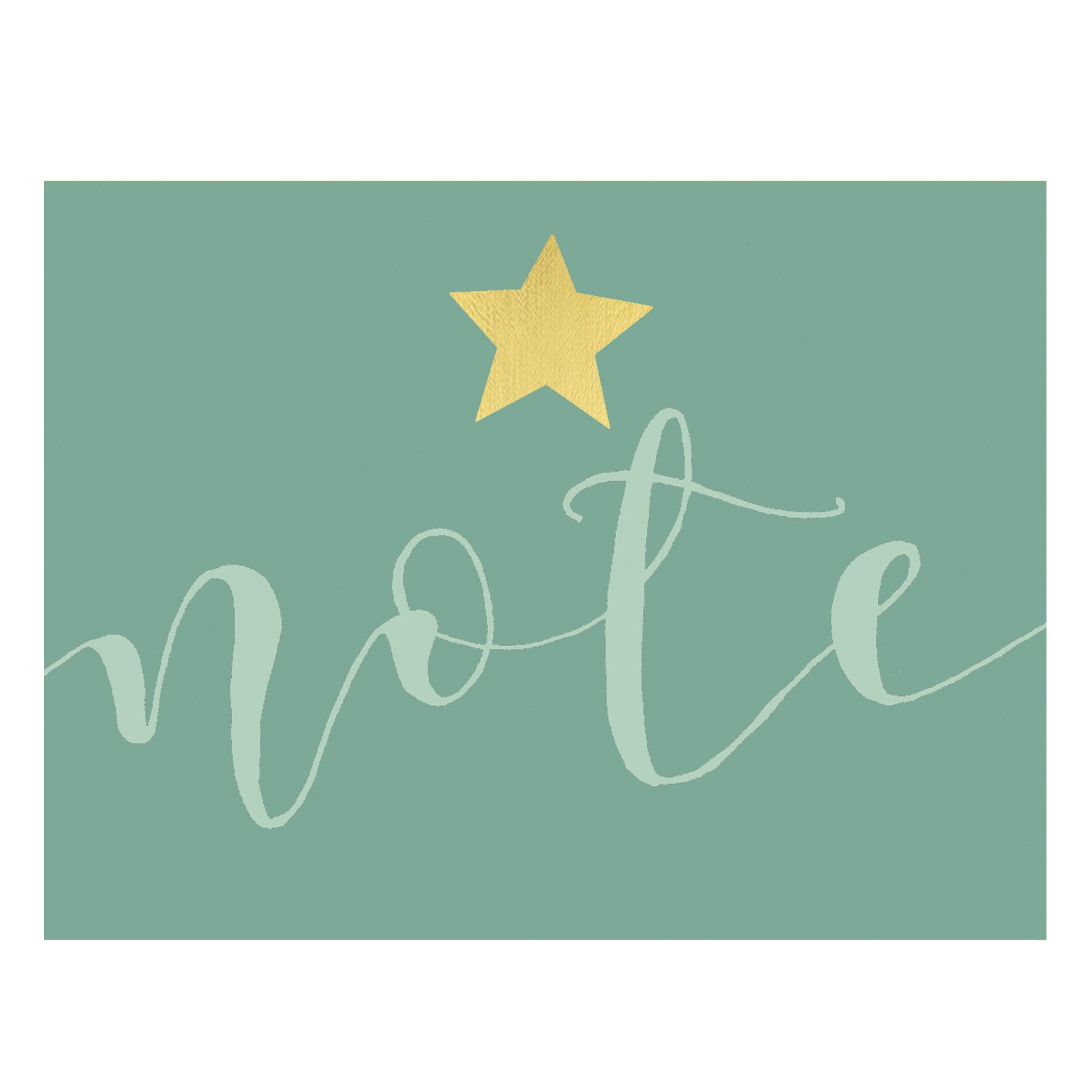 KBW07 mini gold foiled note card