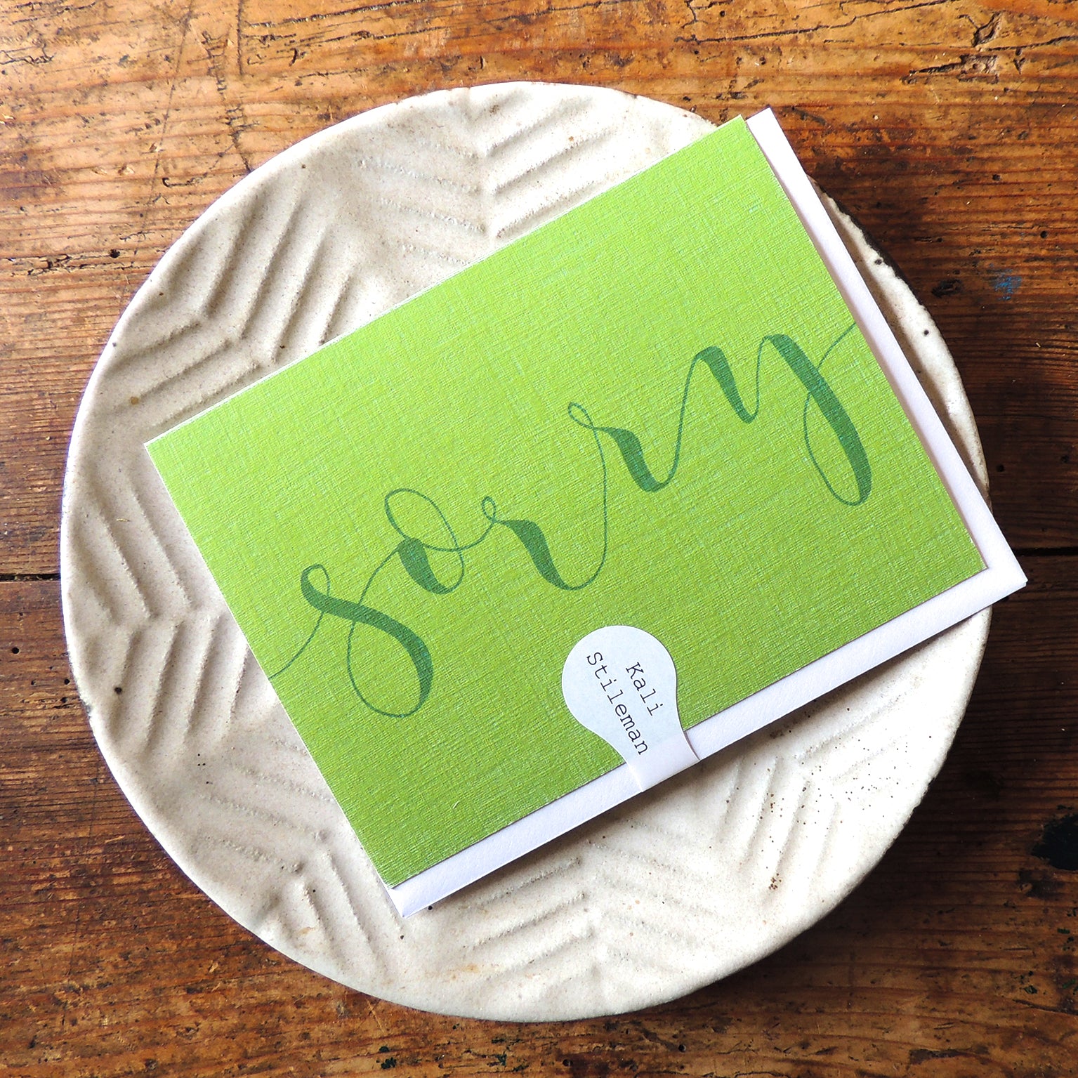 KBW10 mini sorry greetings card