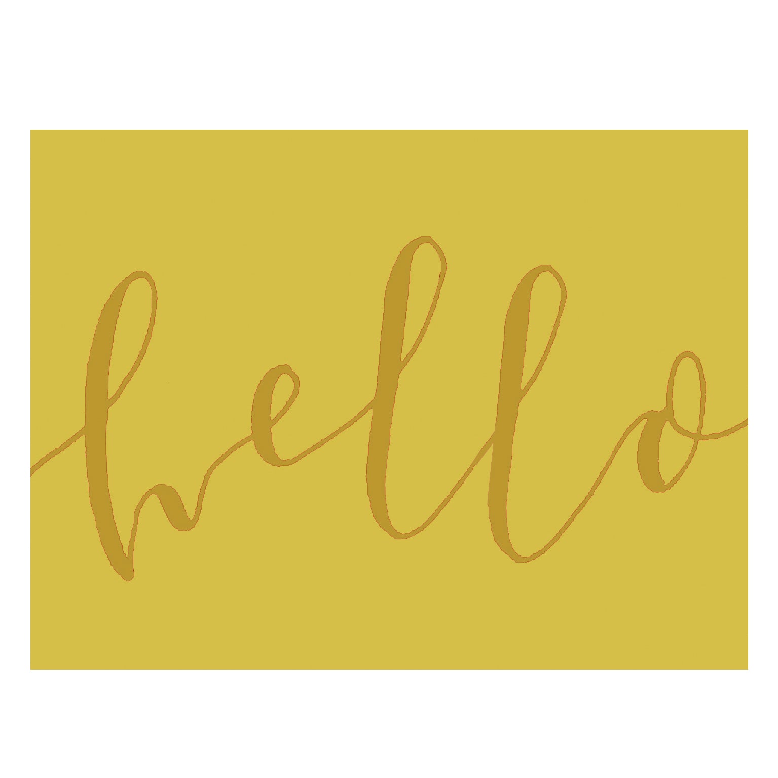 KBW14 mini hello greetings card