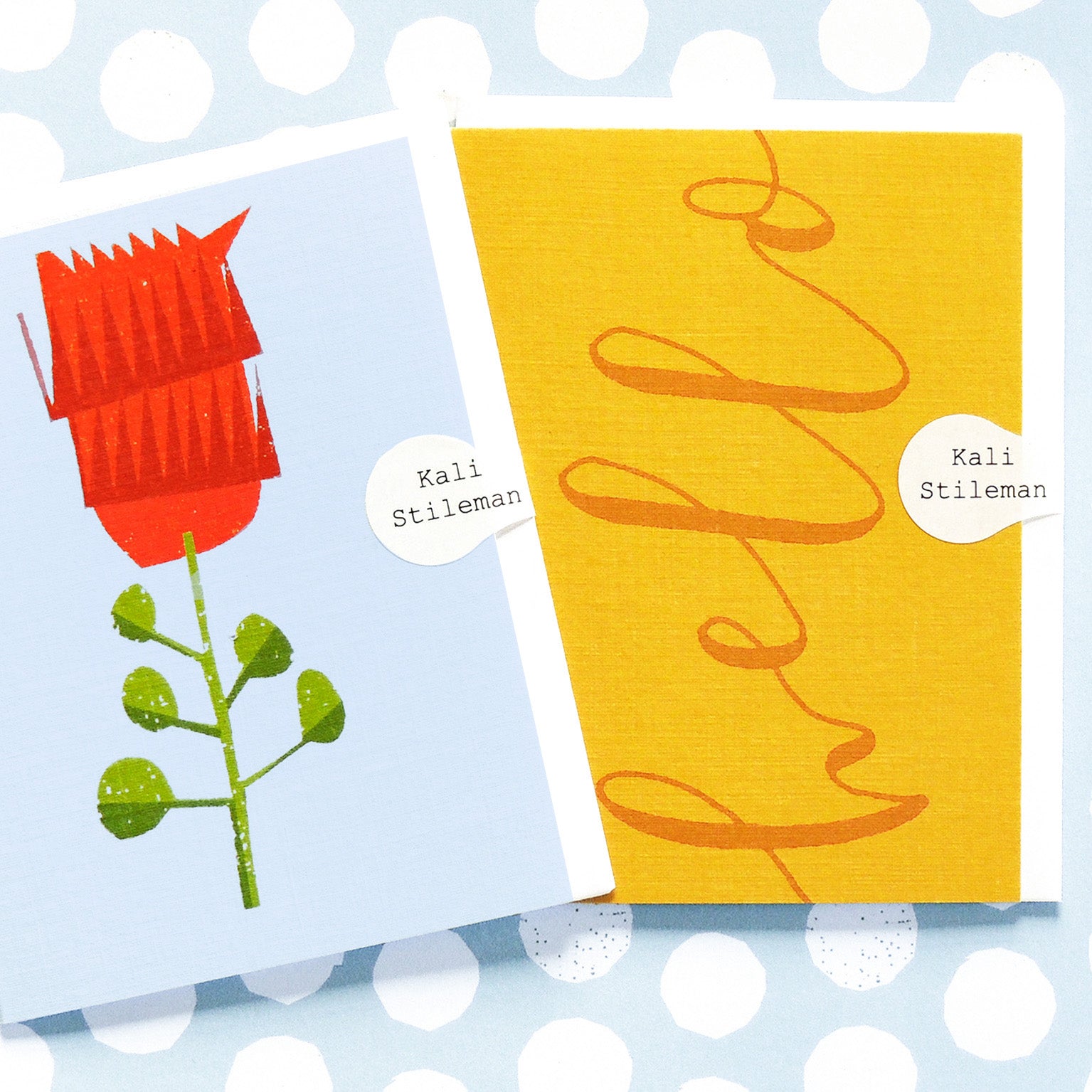 KBW14 mini hello greetings card