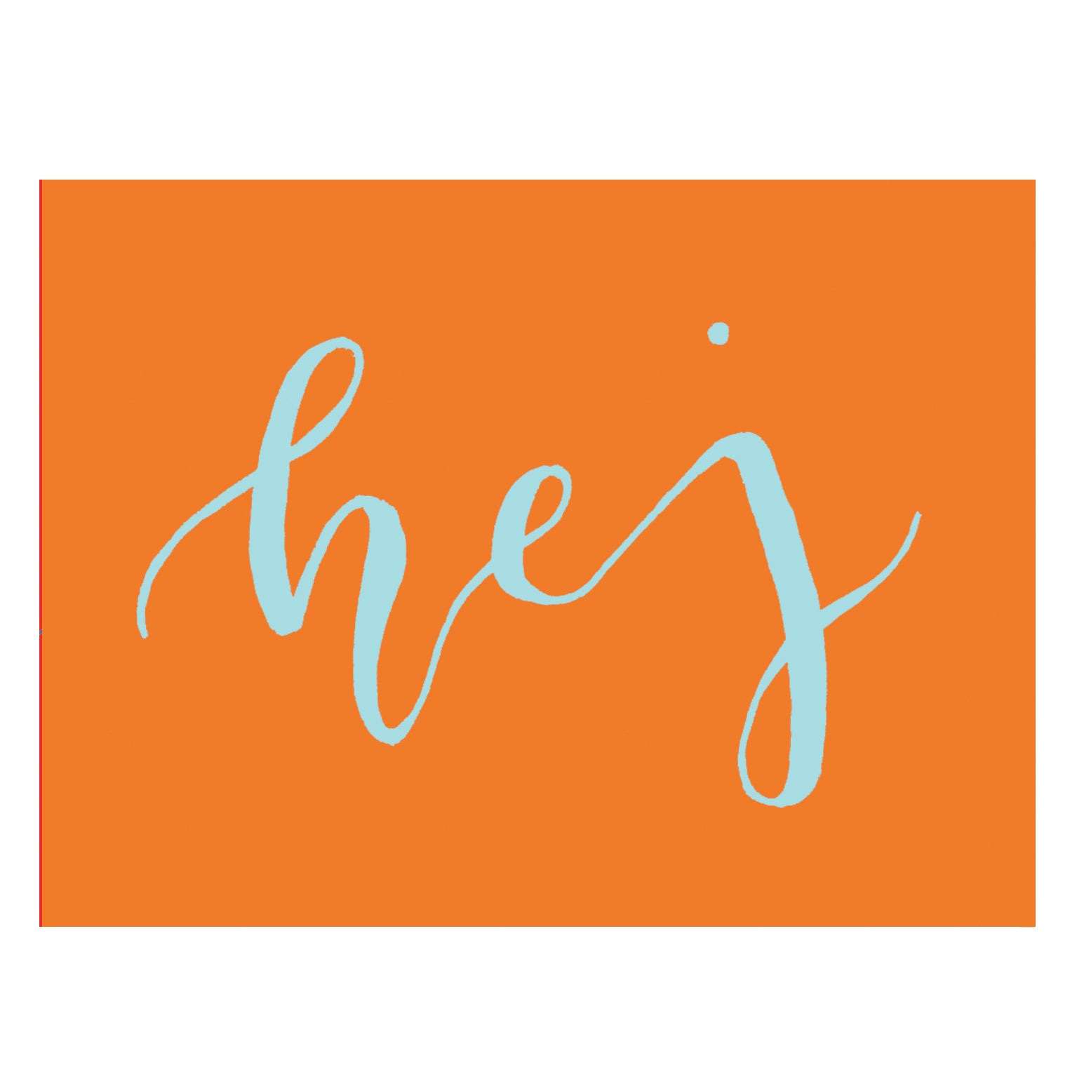 KBW19 mini hej greetings card