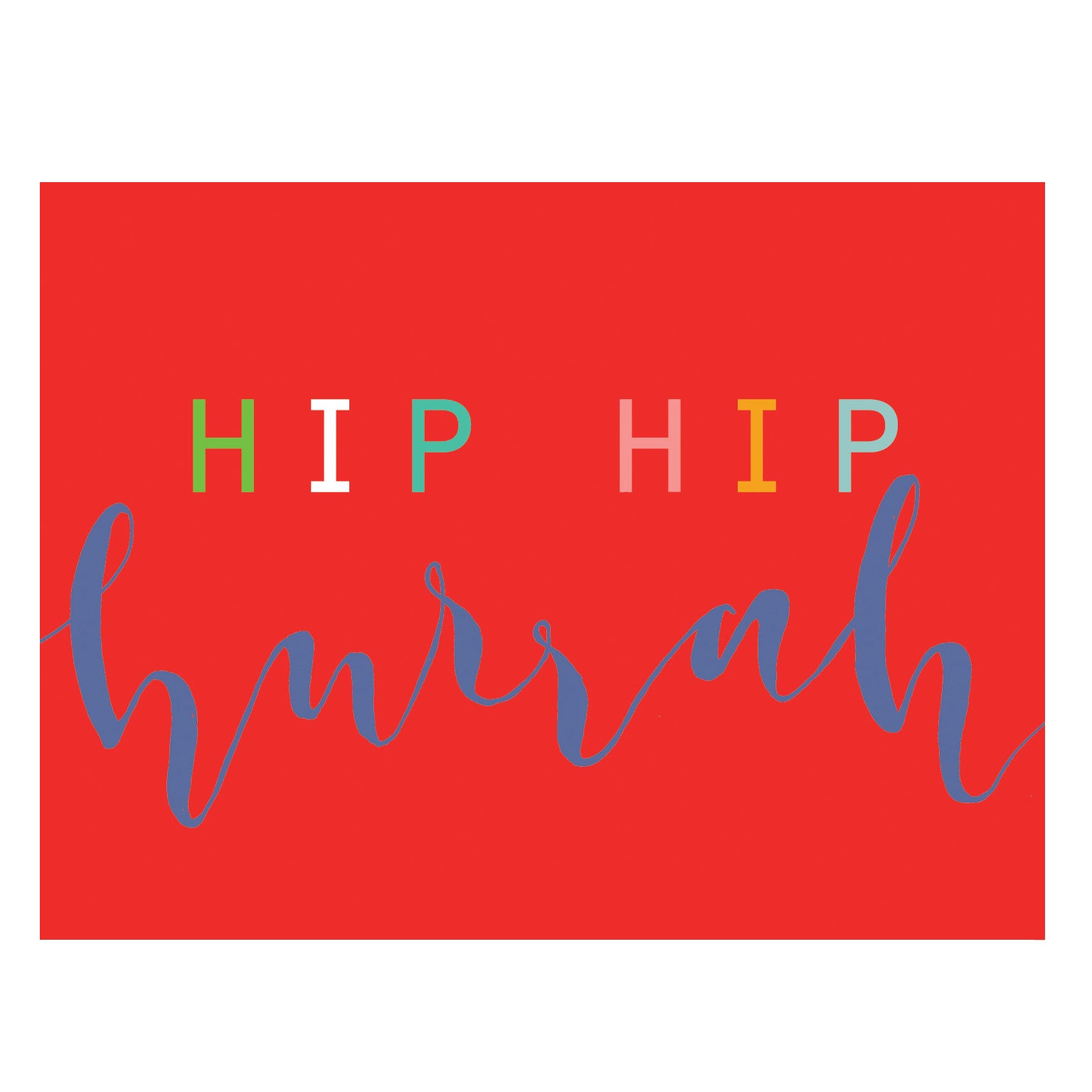 KBW20 mini HIP HIP hurrah card