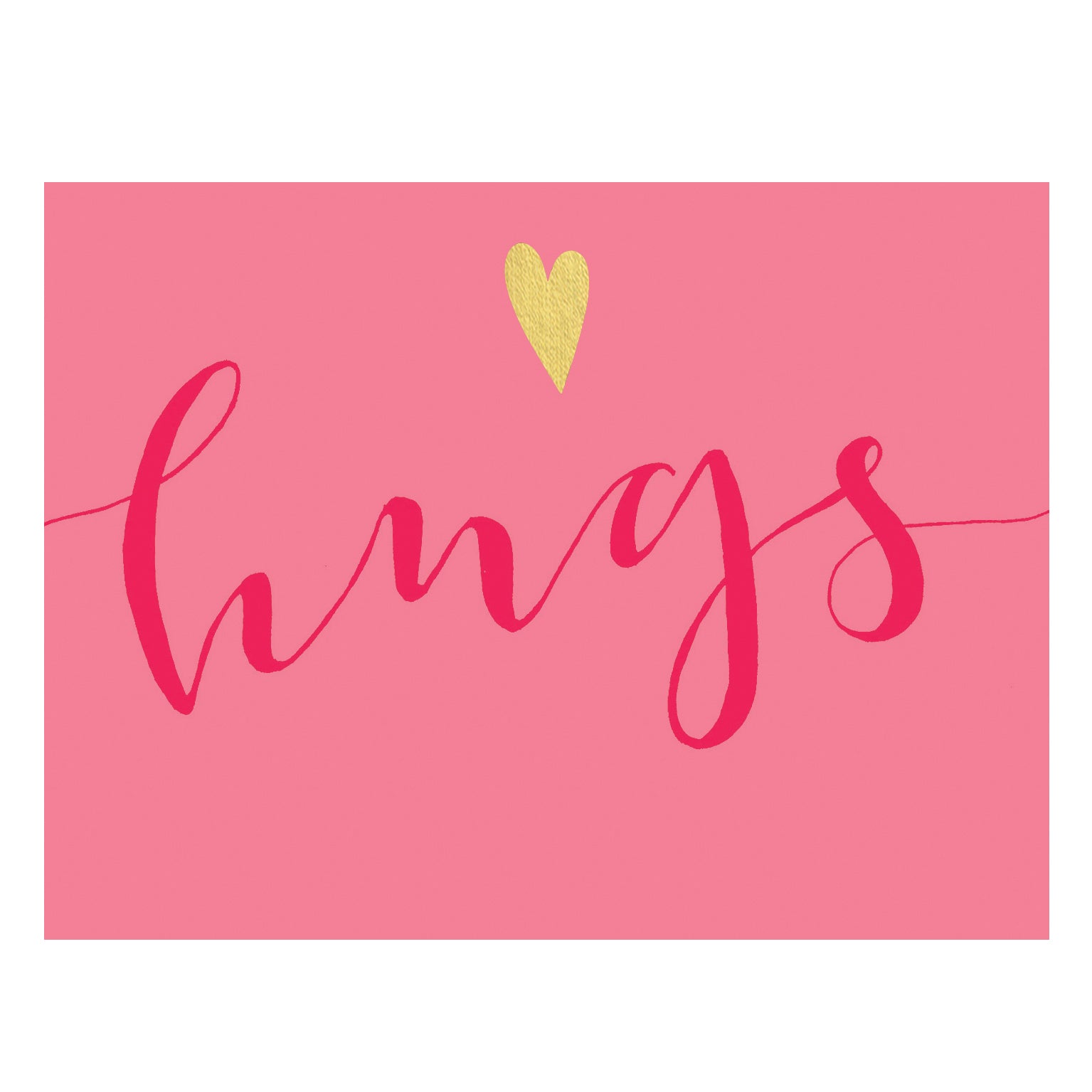 KBW23 mini gold foiled hugs card