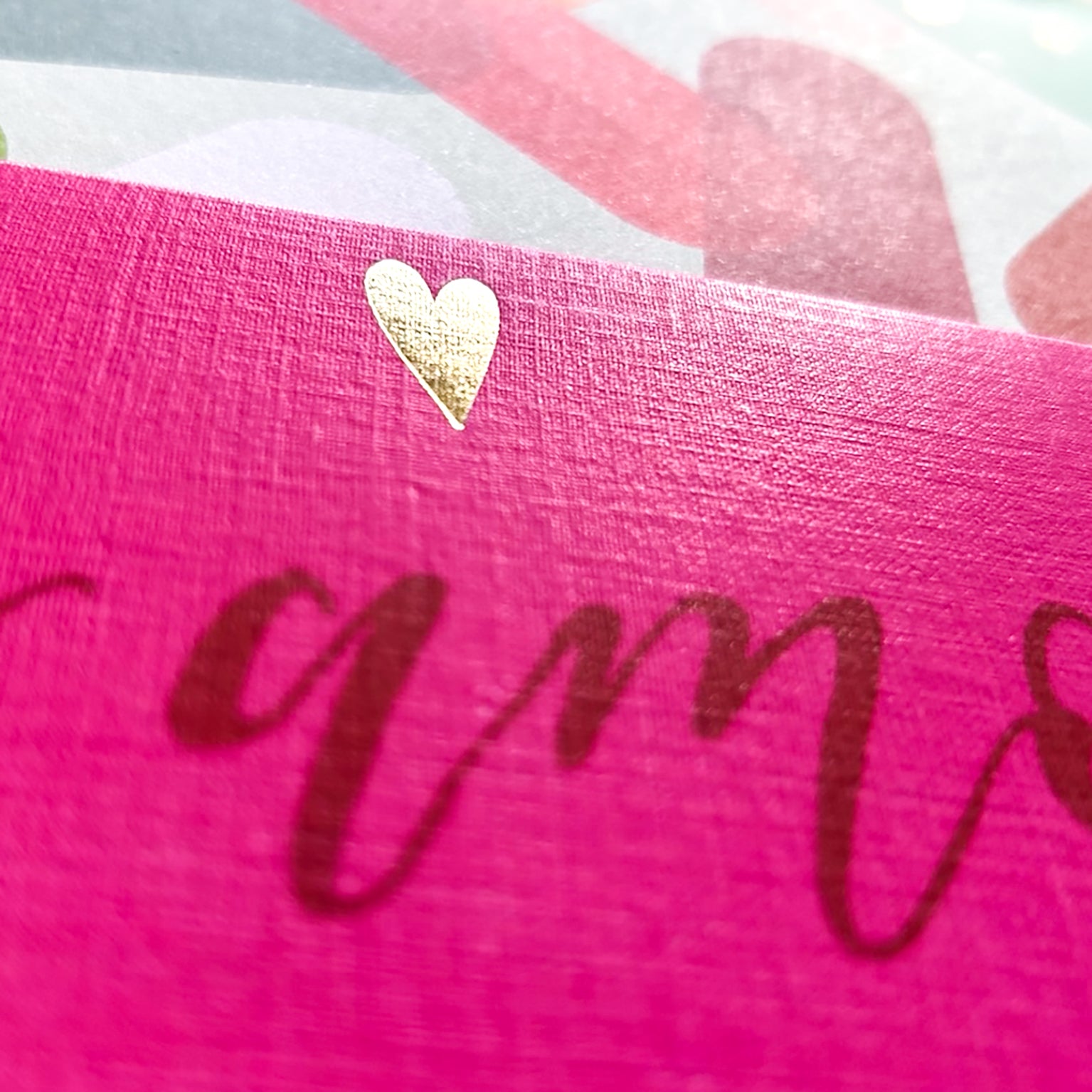 KBW24 mini gold foiled ti amo card