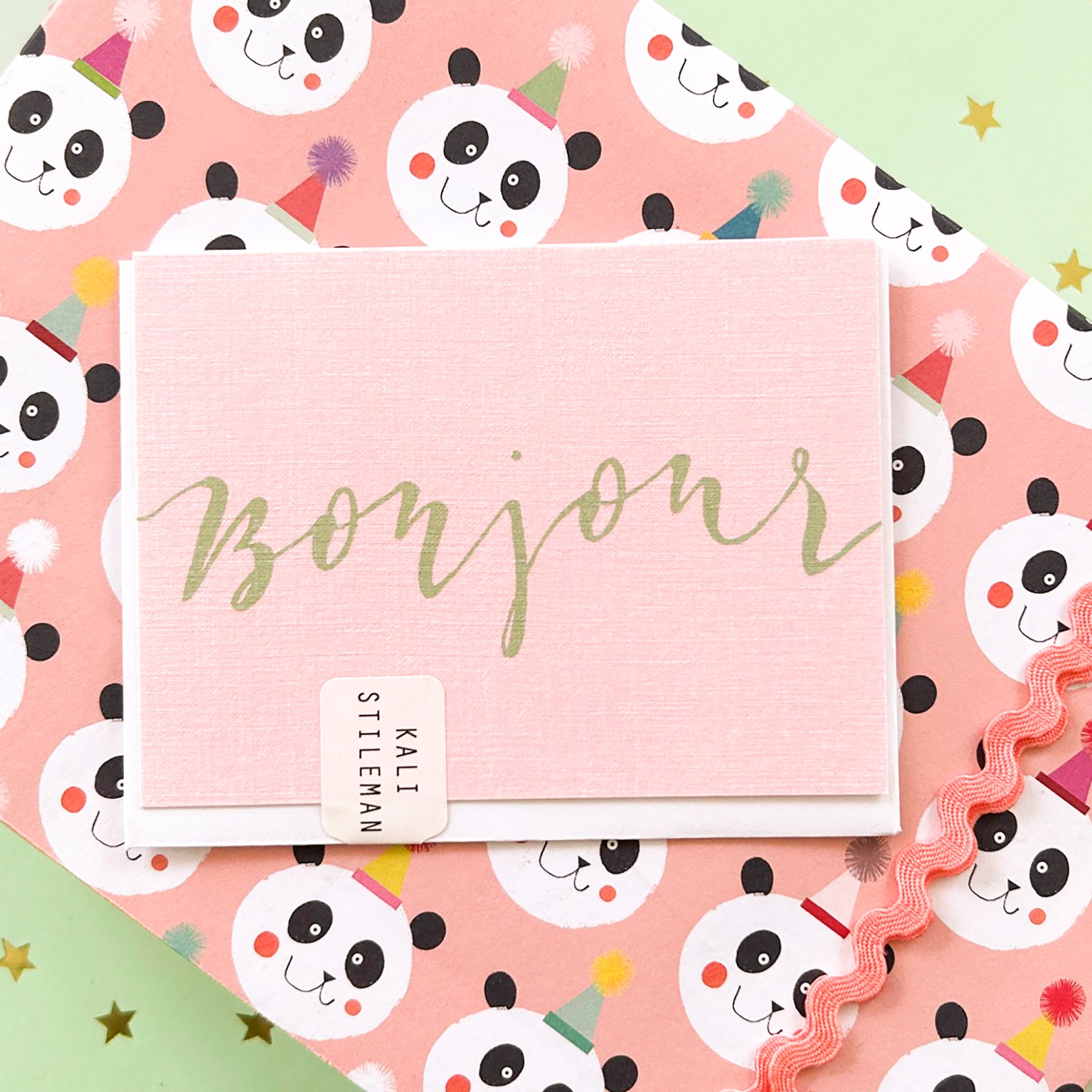 KBW25 mini bonjour greetings card
