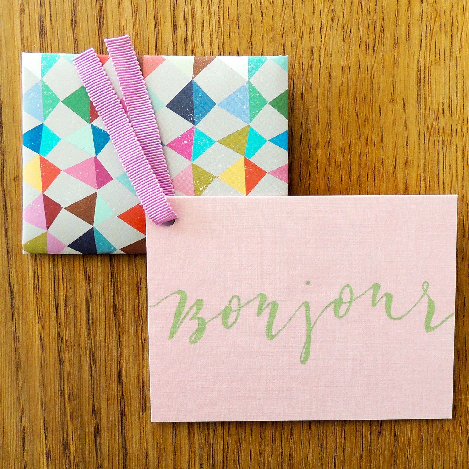 KBW25 mini bonjour greetings card