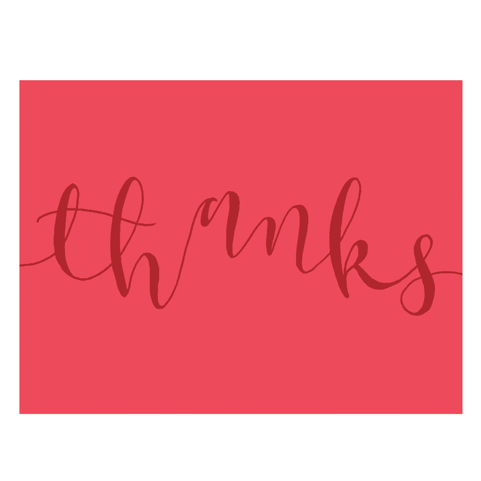 KBW30 mini thanks greetings card