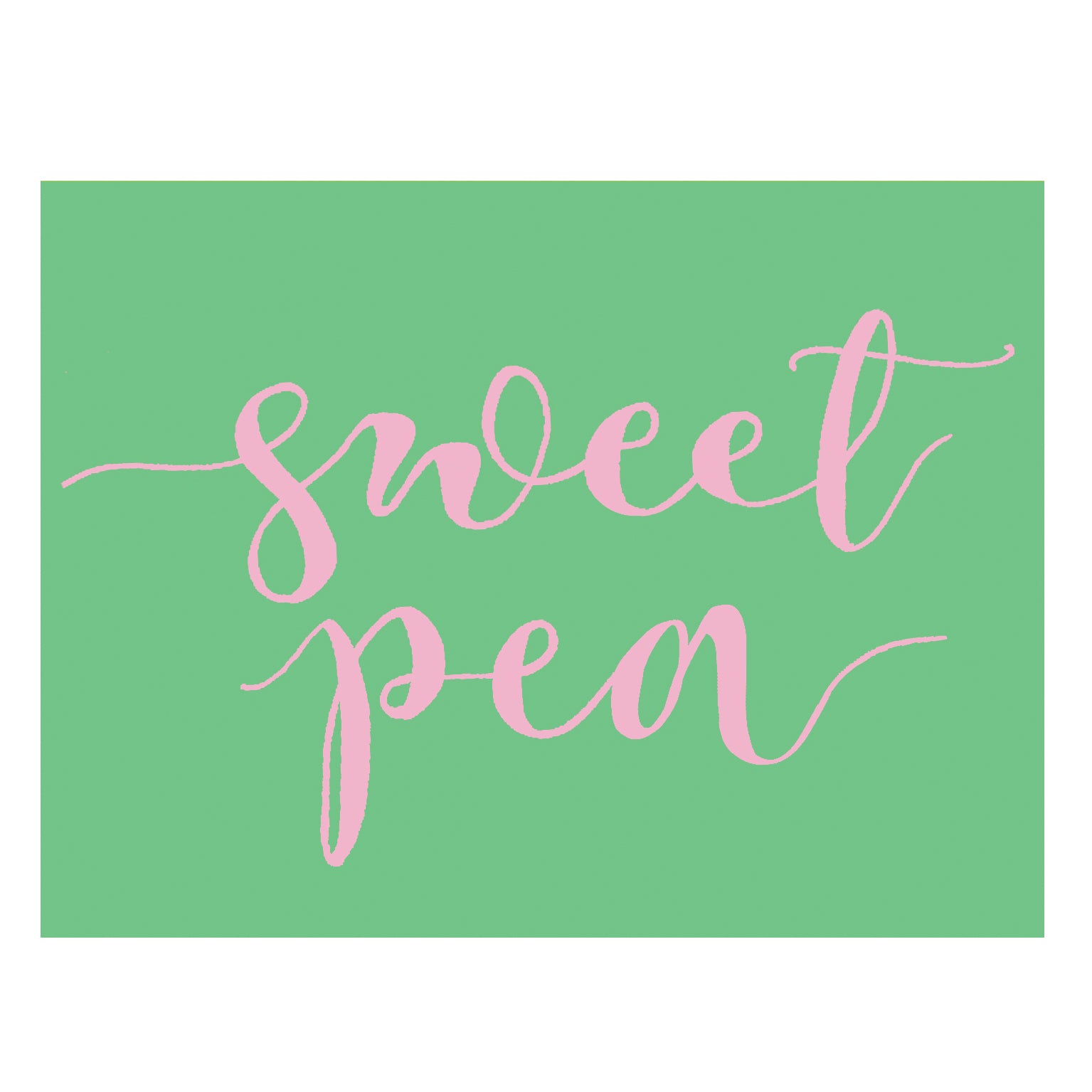 KBW34 mini sweet pea card