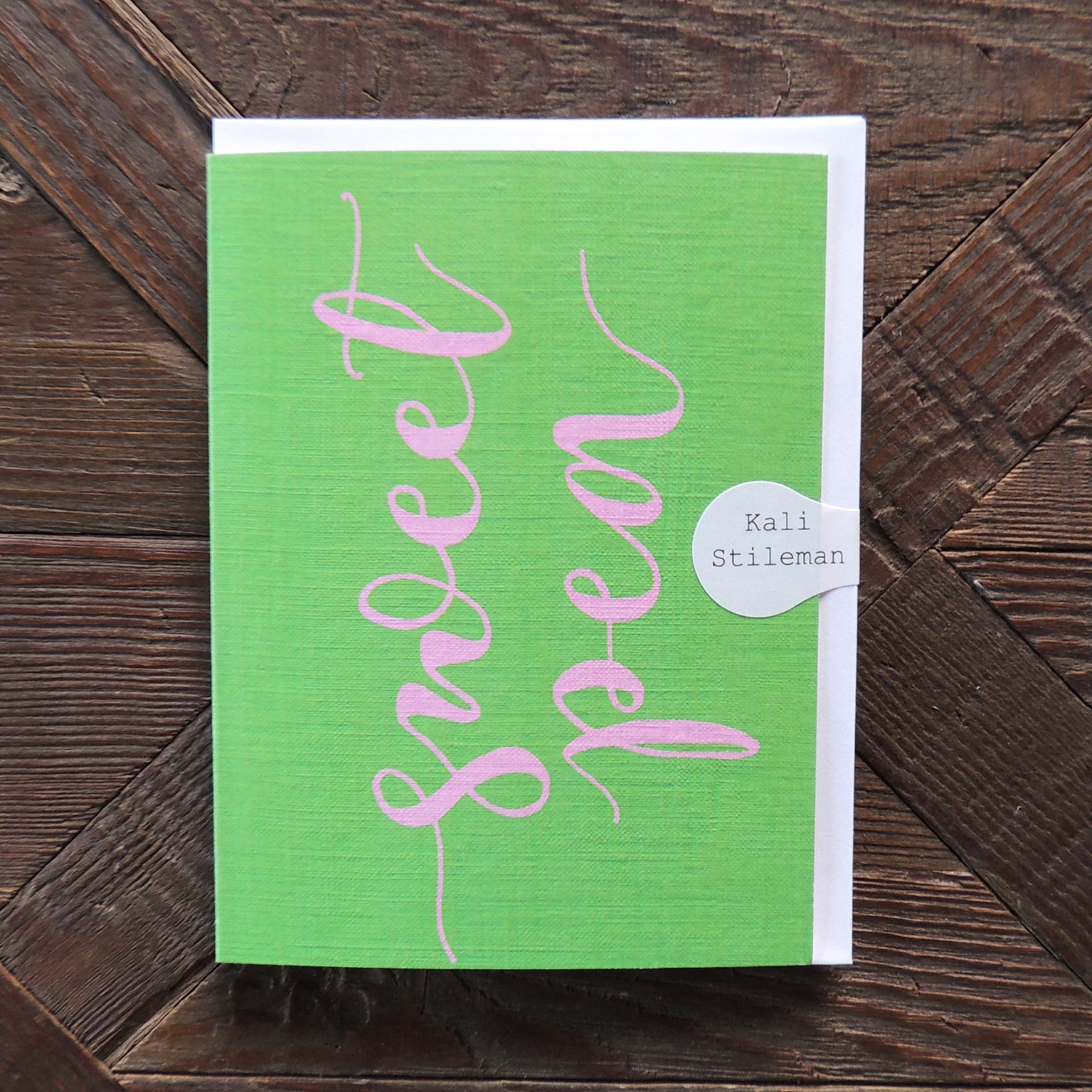 KBW34 mini sweet pea card