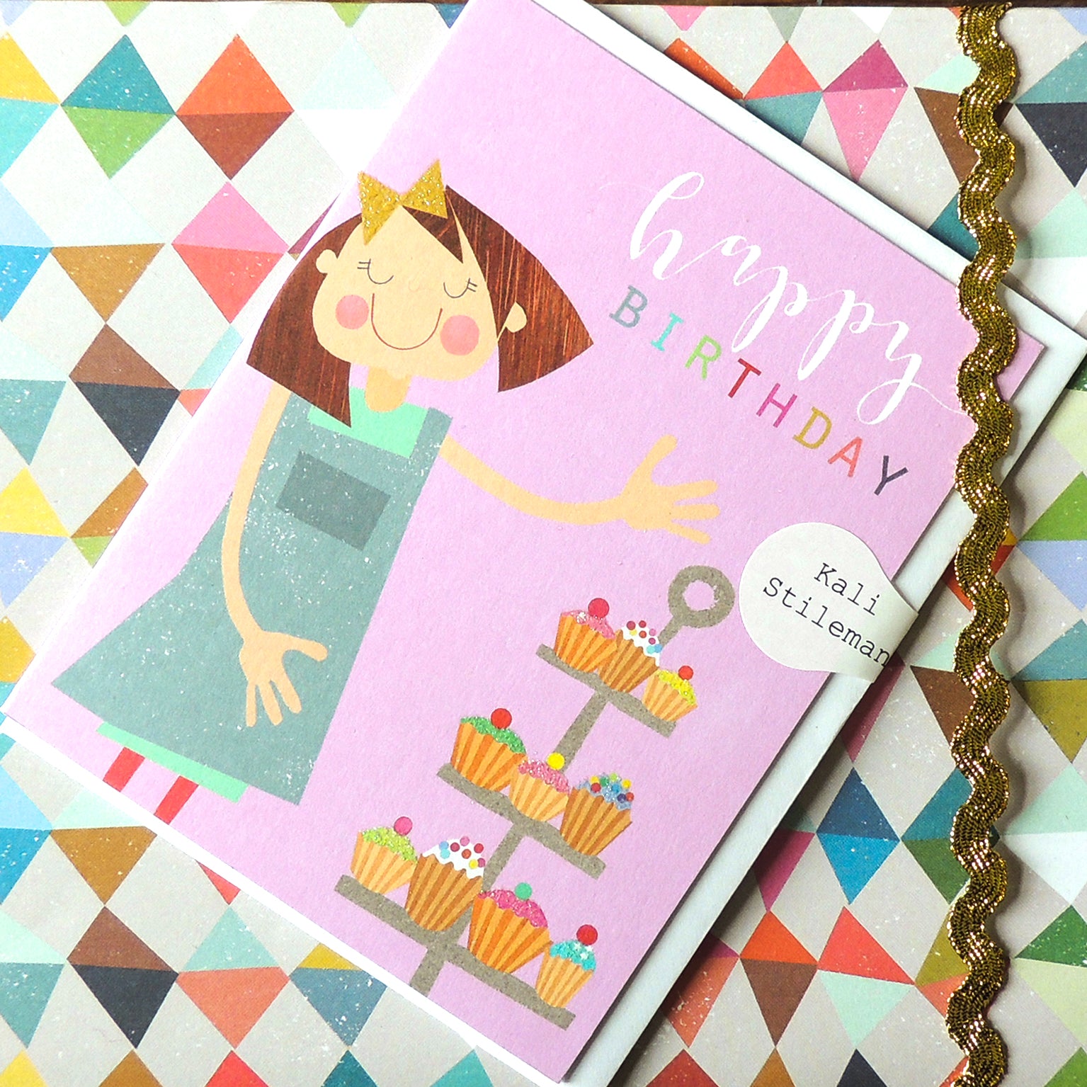 KTG01 mini glittery bake off card