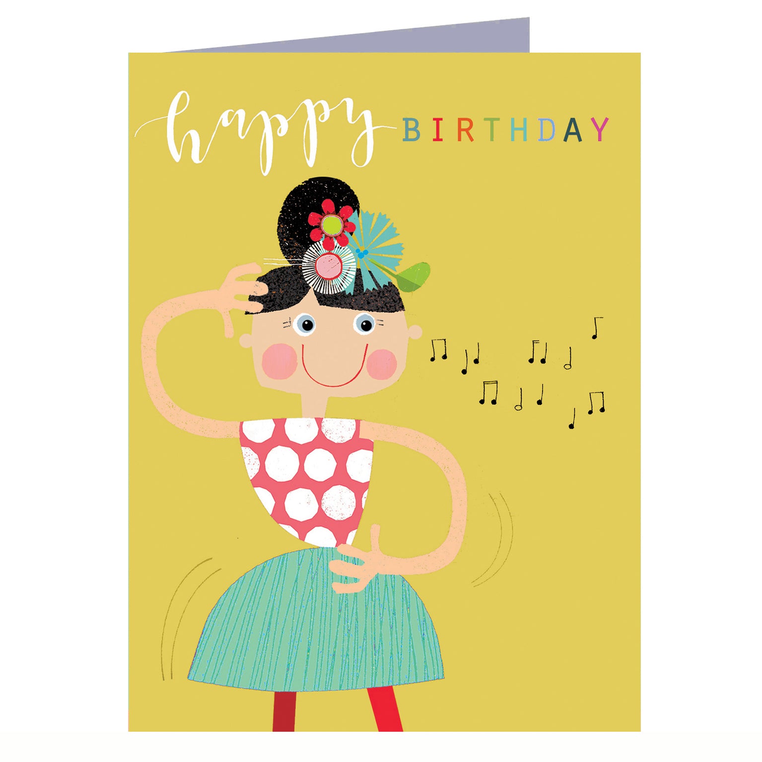 KTG02 mini glittery dancer card