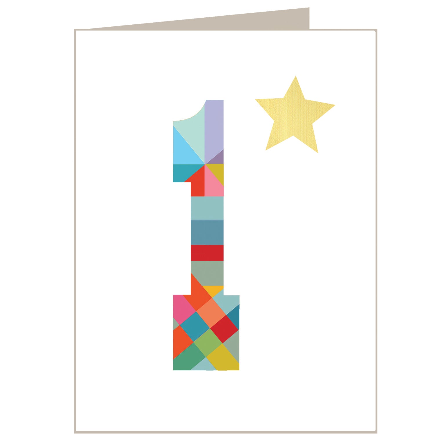 KTW01 mini gold star number one card