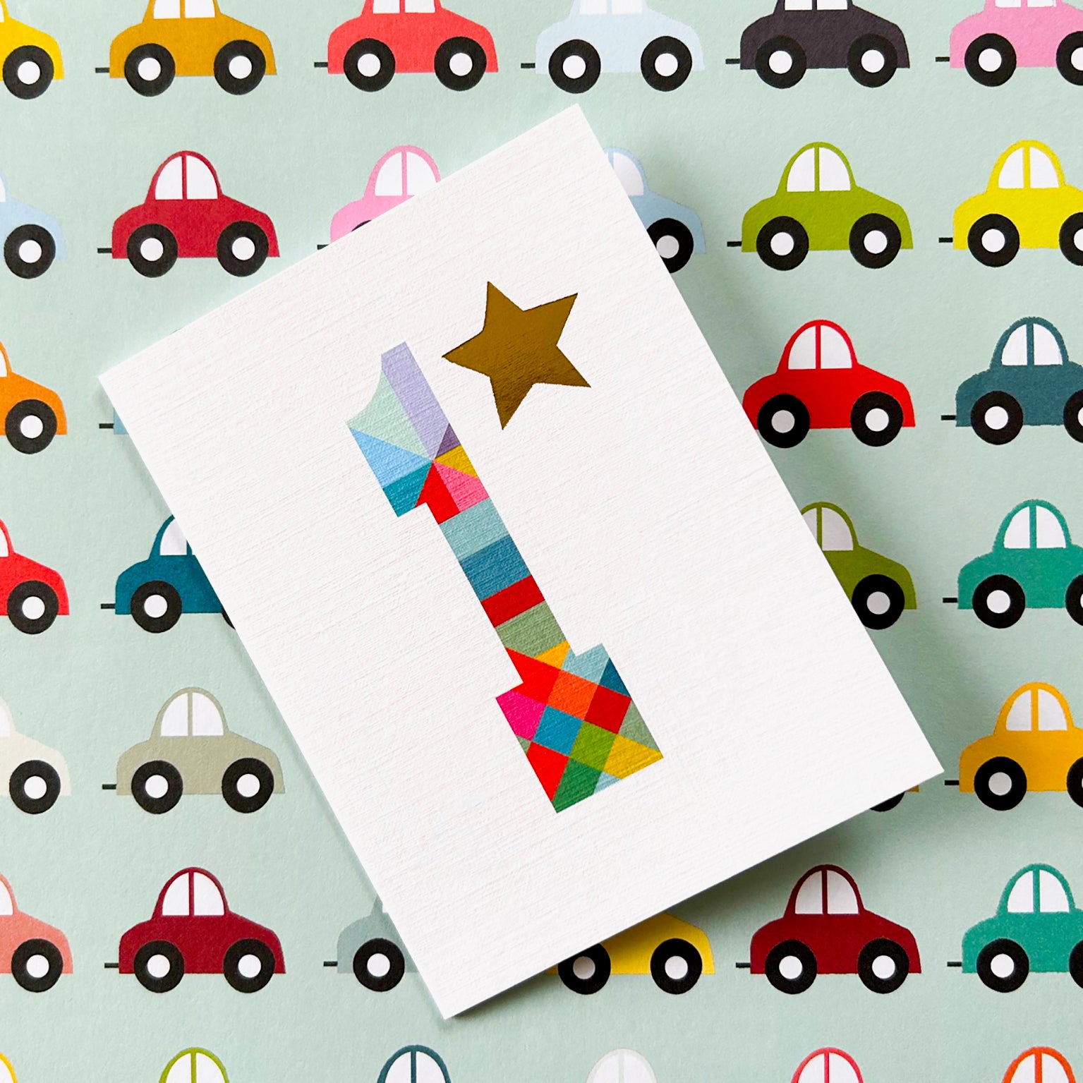 KTW01 mini gold star number one card