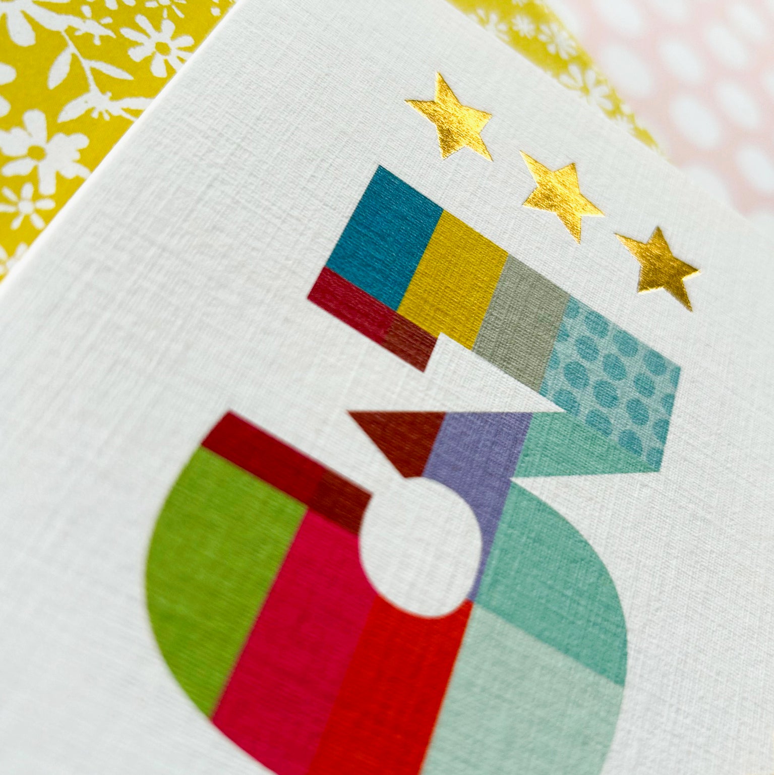 KTW03 mini gold star number three card