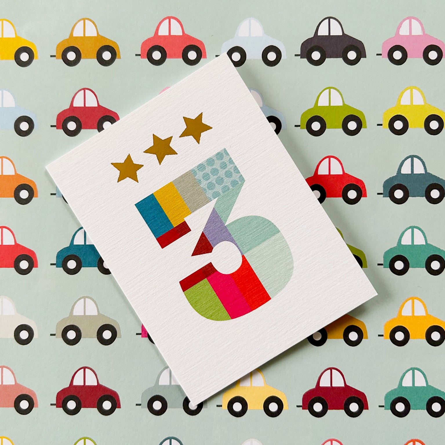 KTW03 mini gold star number three card