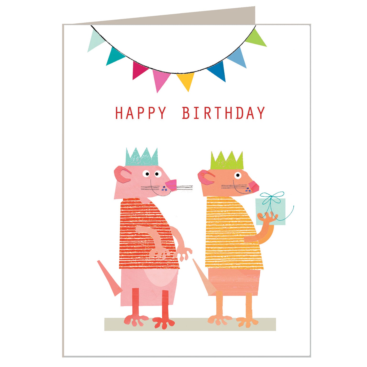 KTW17 mini meercat happy birthday card