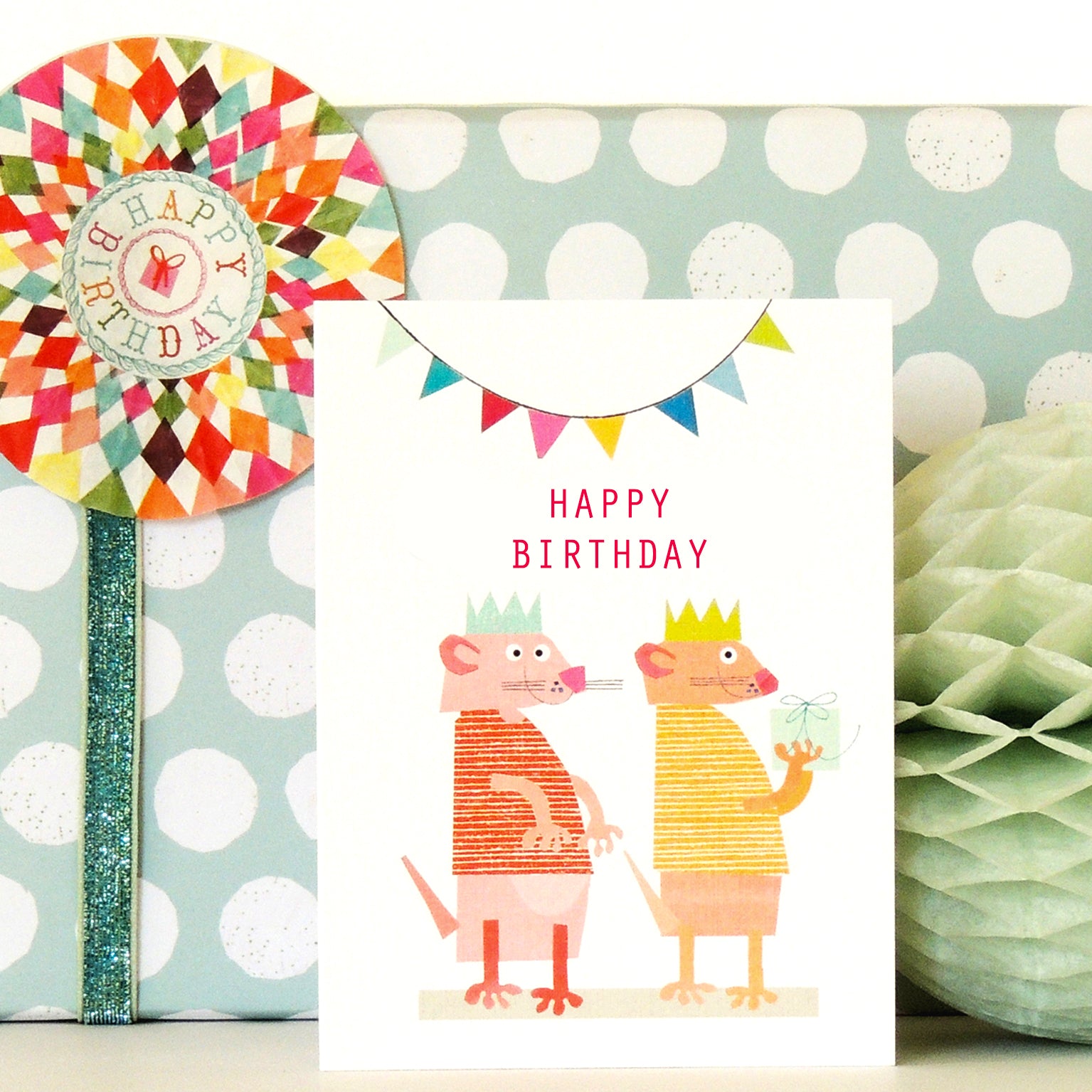 KTW17 mini meercat happy birthday card