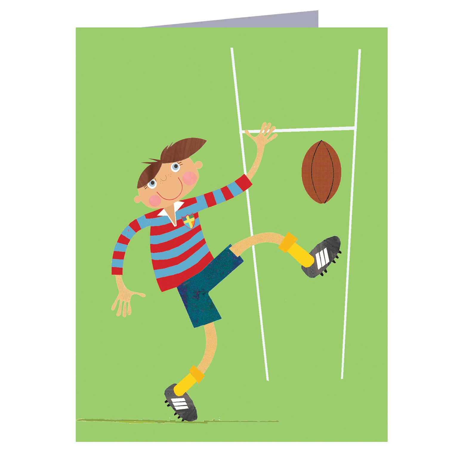 KTW48 mini rugby greetings card
