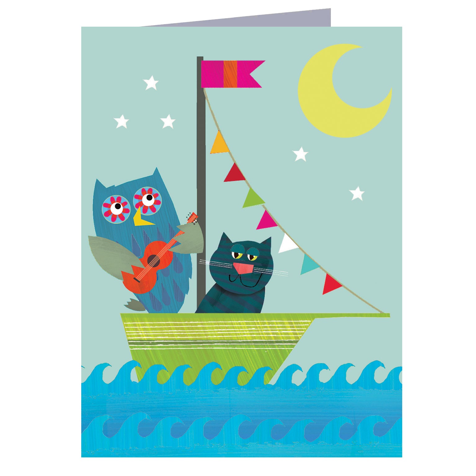 KTW49 mini owl and pussycat card
