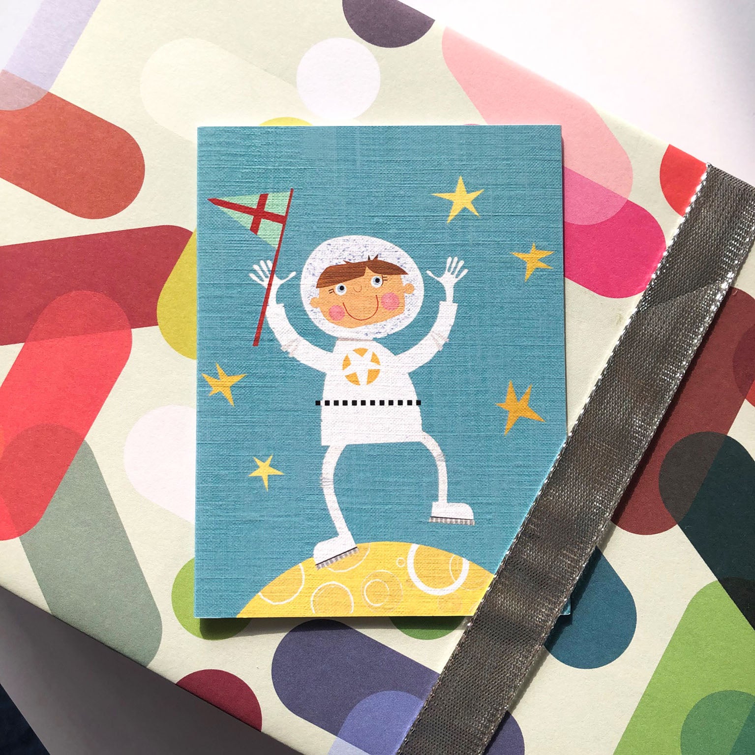 KTW51 mini spaceman greetings card