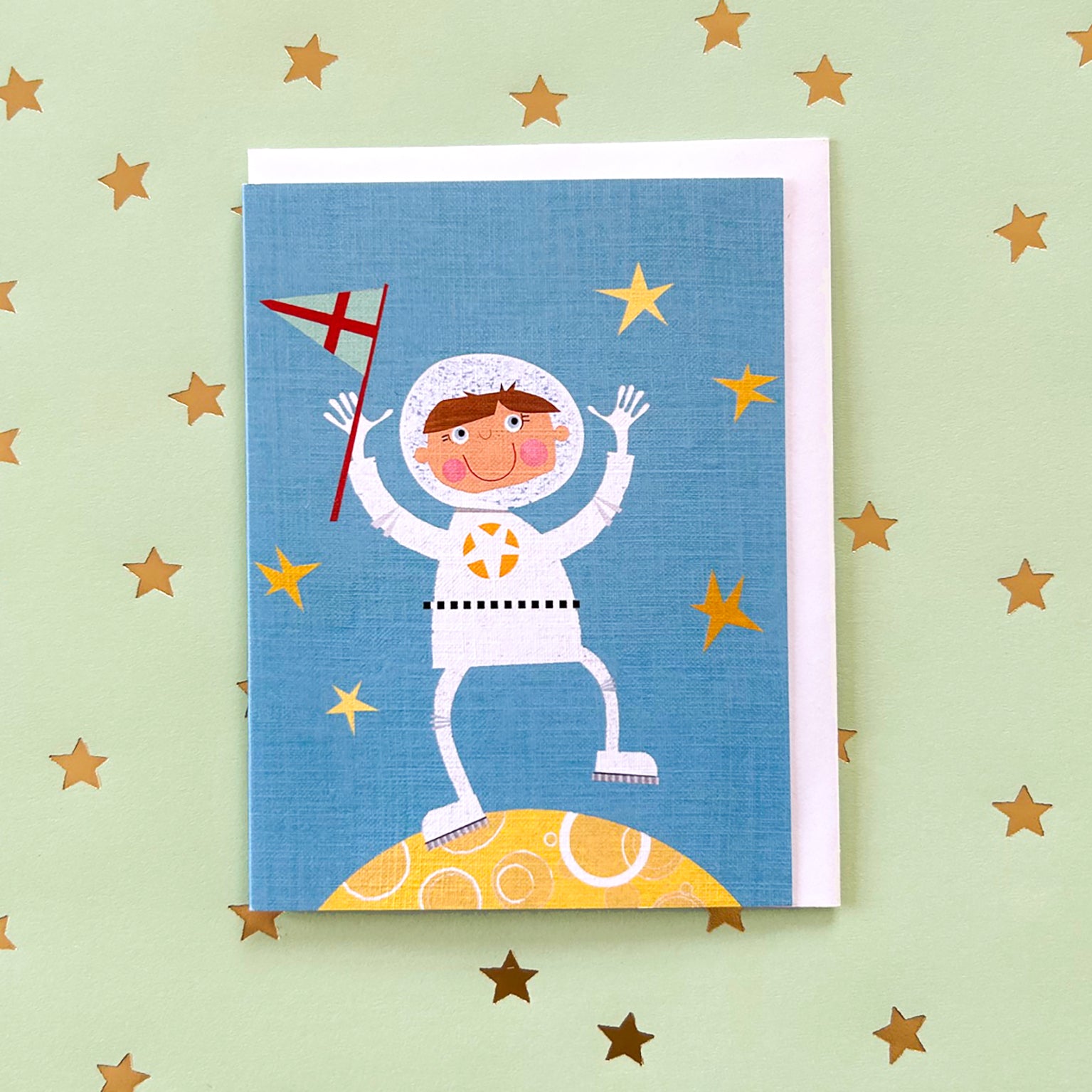 KTW51 mini spaceman greetings card