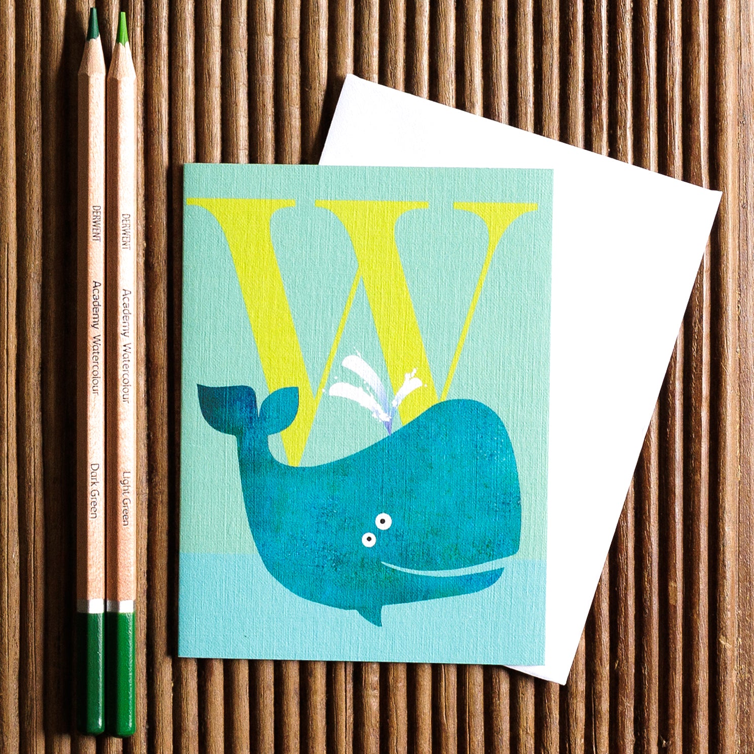 LTW23 mini W for whale card