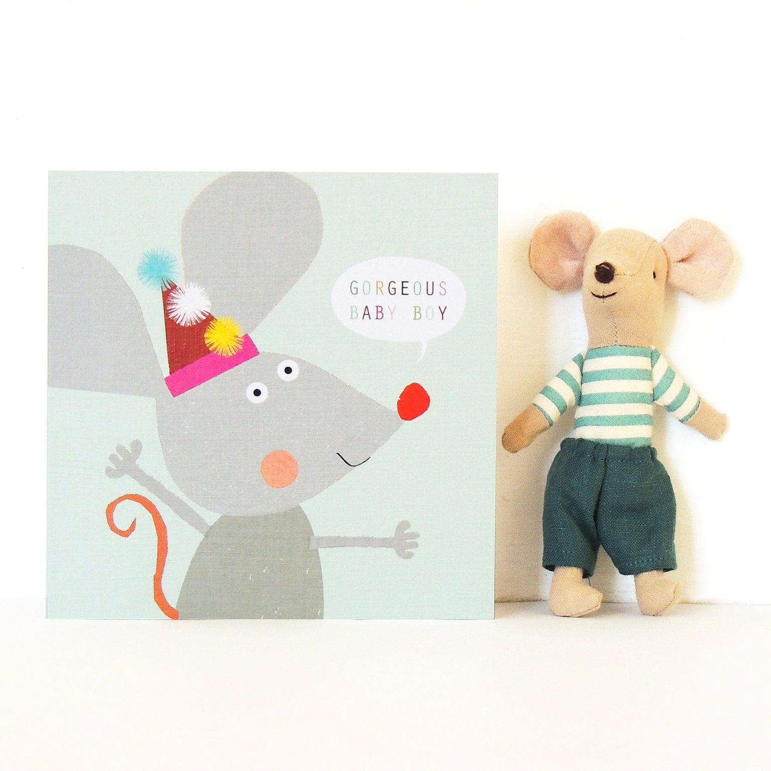 NB21 baby boy mouse card