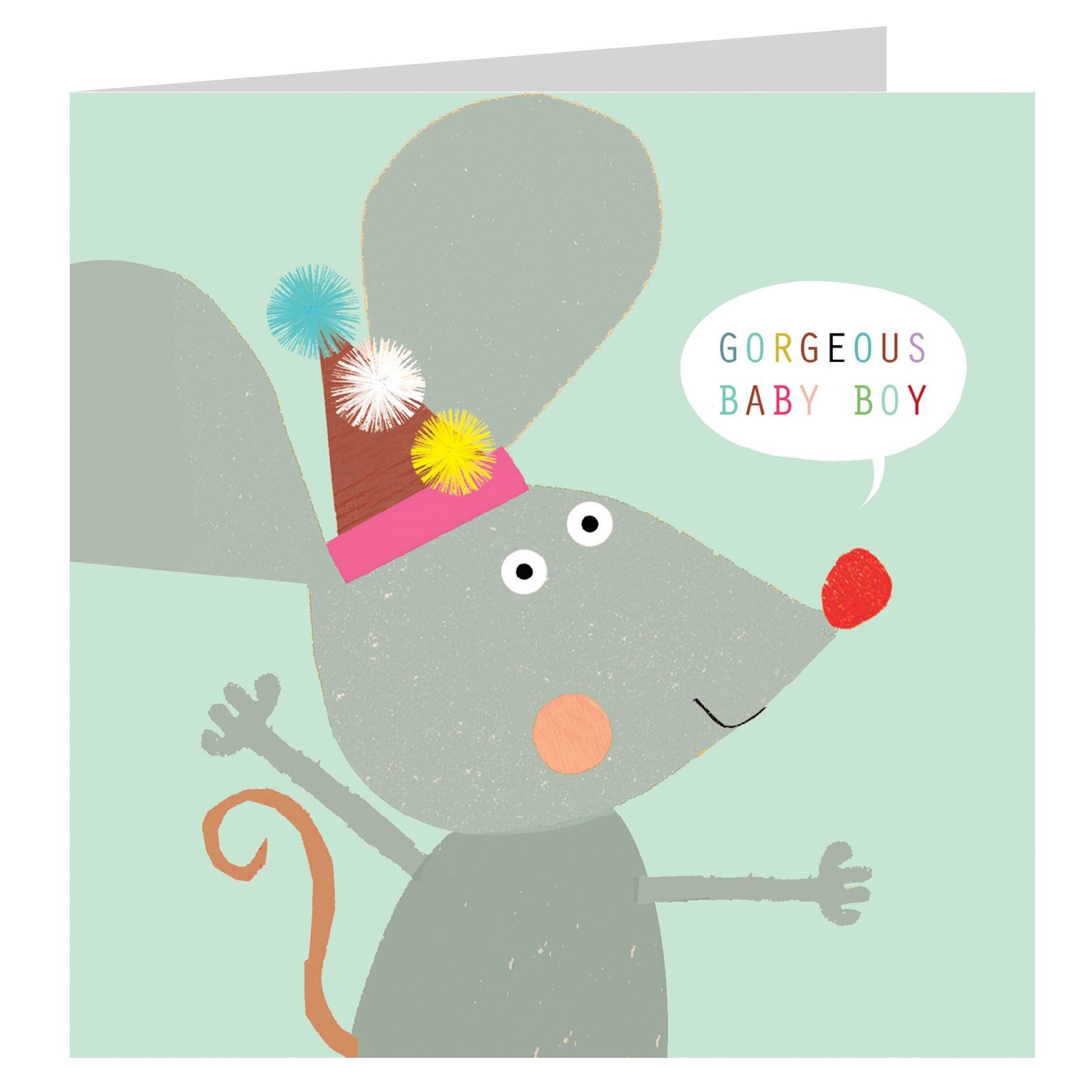 NB21 baby boy mouse card